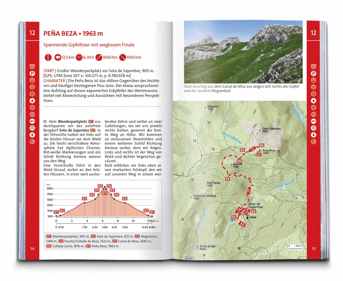 KOMPASS Wanderführer Picos de Europa, 55 Touren mit Extra-Tourenkarte: GPS-Daten zum Download: 5880