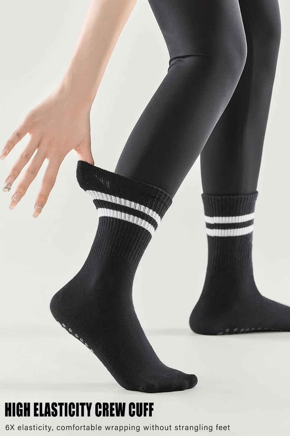 Bawełniane Skarpety do Pilatesu i Jogi EU 35-42 Stoppersocken dla Kobiet i Mężczyzn