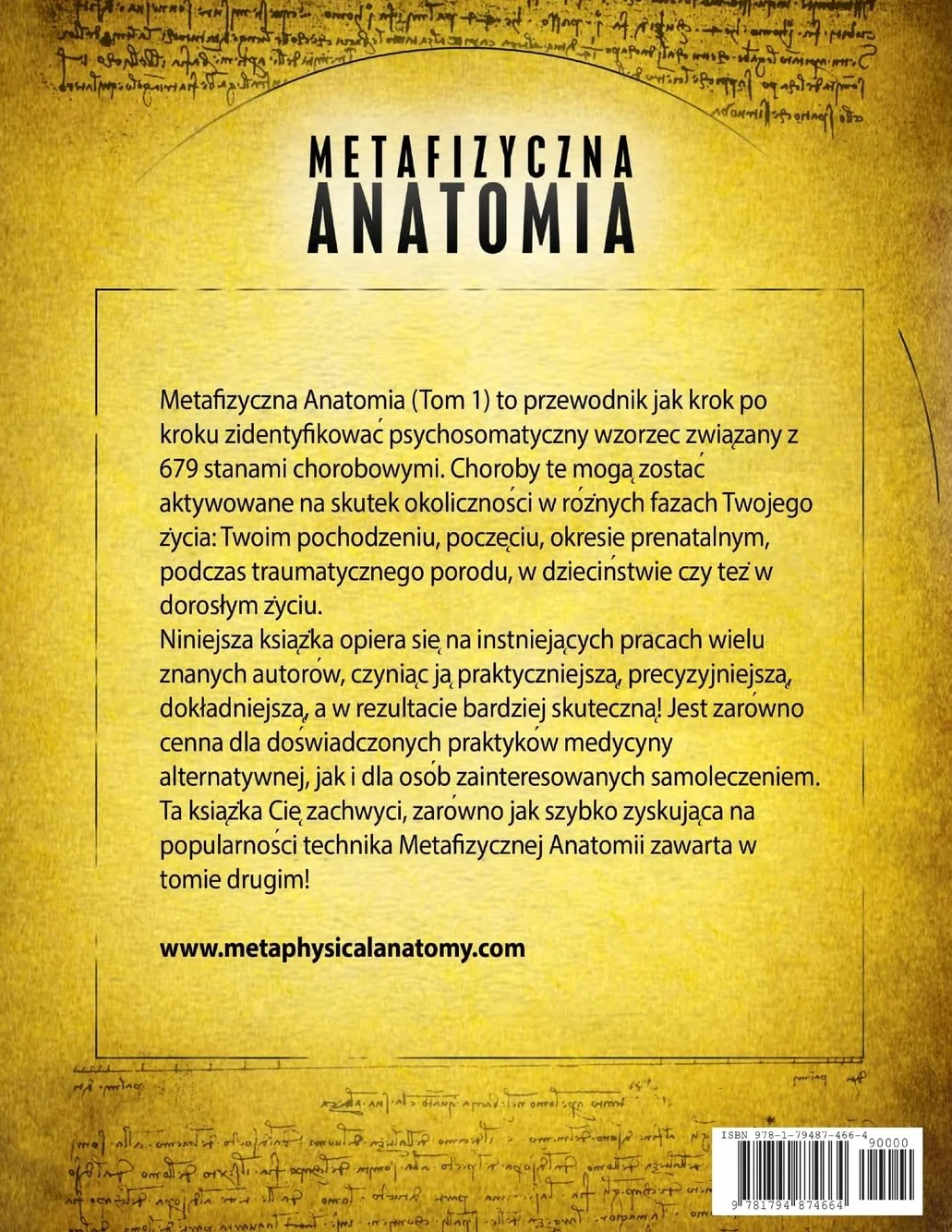 Metaphysical Anatomy Volume 1 Polish Version