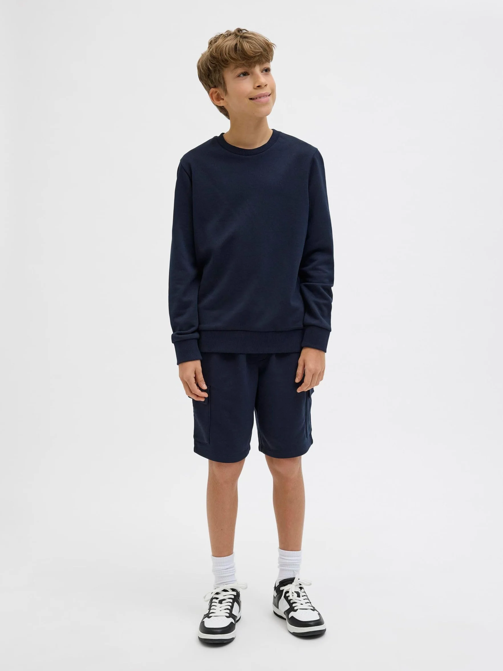 JACK & JONES Jpstbradley Sweat Cargo Szorty Gms Jnr - Shorty Chłopcy