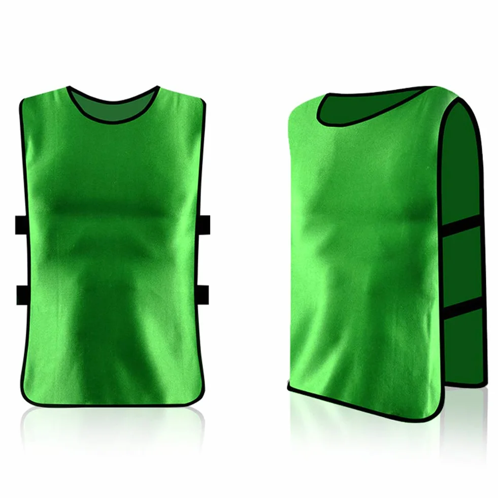 Mesh Scrimmage kamizelki treningowe, 12 szt. Piłka nożna Pinnies Scrimmage kamizelki dla dzieci, młodzieży i dorosłych, kamizelka do treningu drużynowego koszulki śliniaki sportowe do koszykówki piłki nożnej hokeja do siatkówki (zielone)