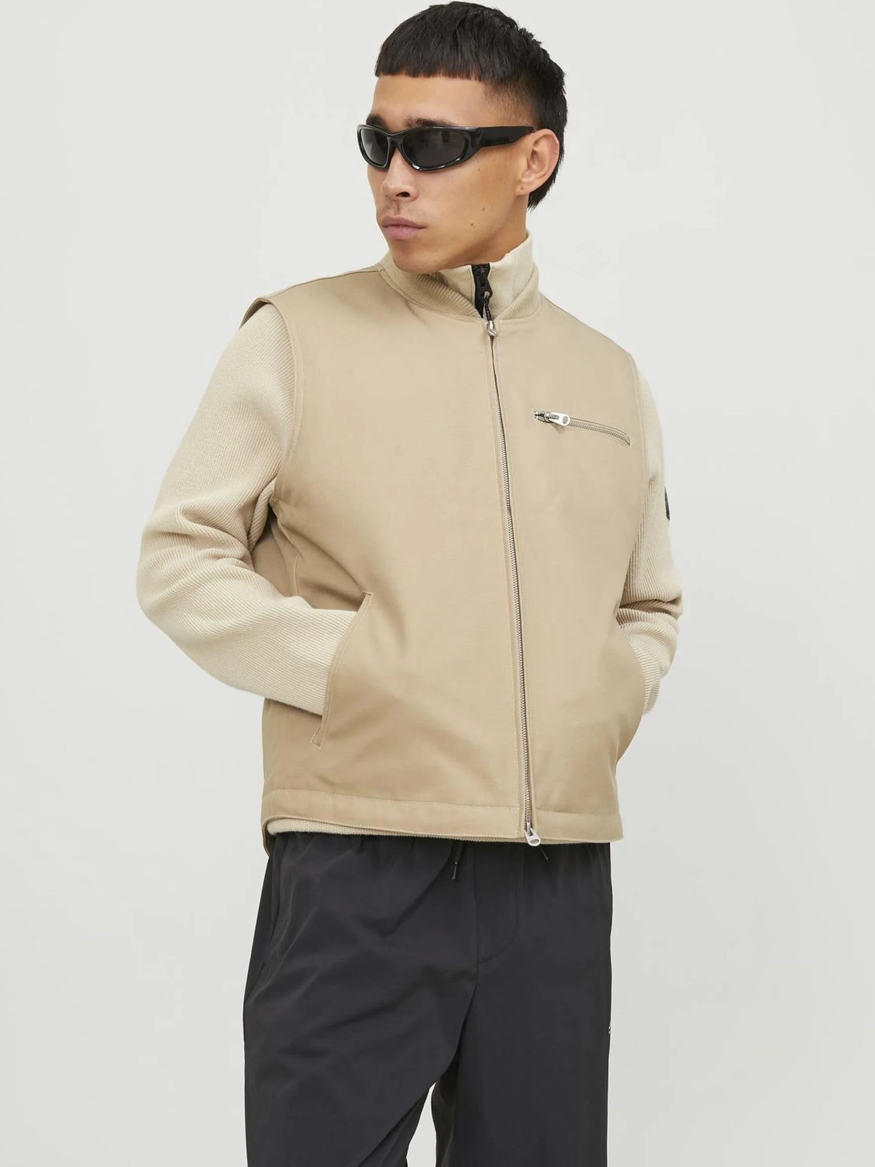 JACK&JONES Męska kamizelka JCOCOLLECTIVE Worker, Crockery, M, Crockery., M