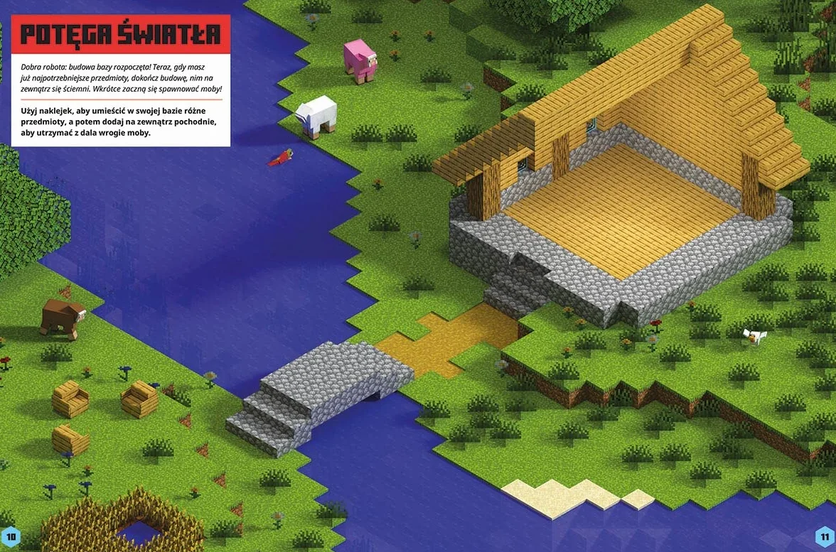 Minecraft. Naklejkowa przygoda. Moby atakują