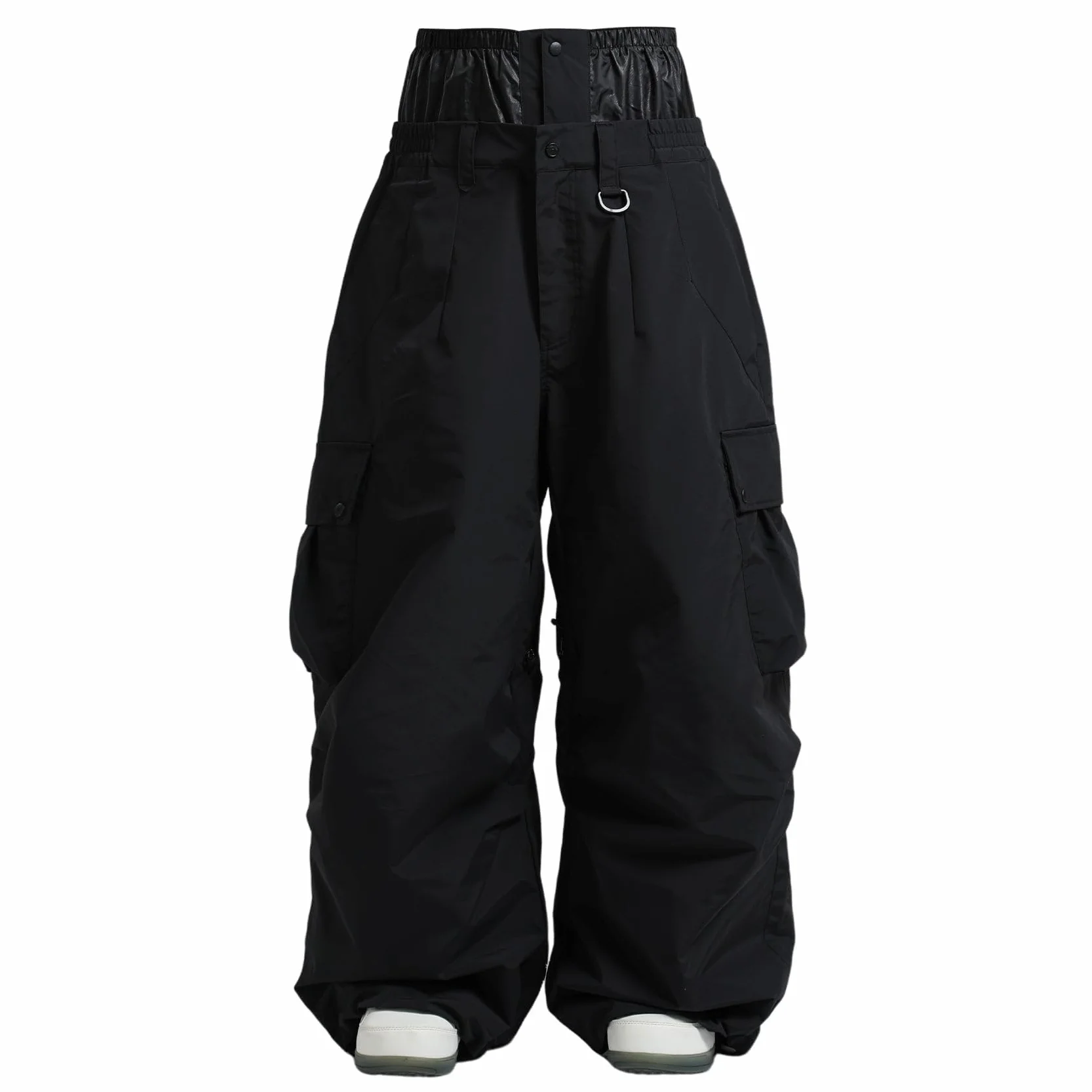 GSOU SNOW Męskie Damskie Spodnie Narciarskie Baggy Spodnie Snowboardowe Oversize Spodnie śnieżne - Wiele Kieszeni Wodoodporne Wiatroodporne Oddychające Ciepłe