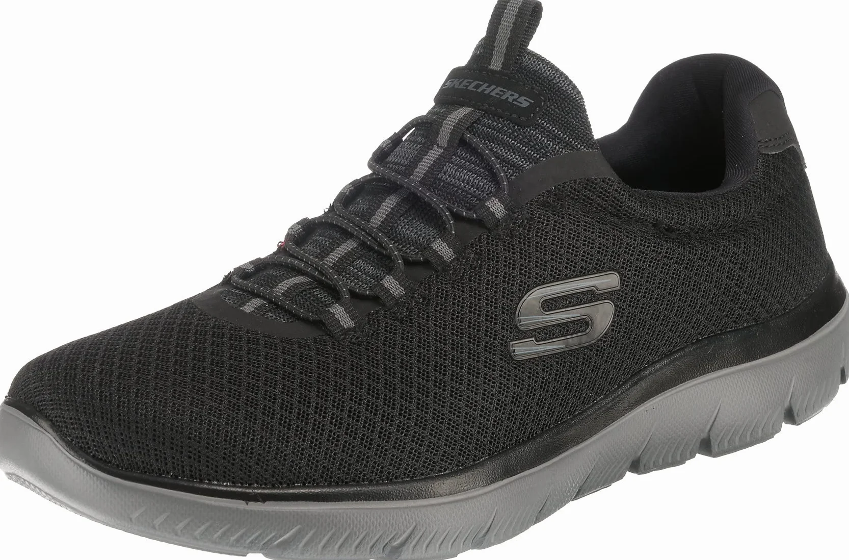 Skechers Męski Wsuwane Buty Sportowe Summits High Range, Charcoal