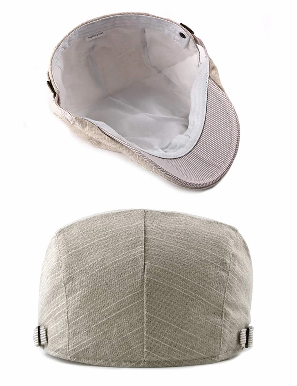 Klasyczny Płaskie Czapki Męska Czapka Beret - Płaska Czapka z Daszkiem Regulowana Czapka Beretowa Czapka Gatsby Flat Cap