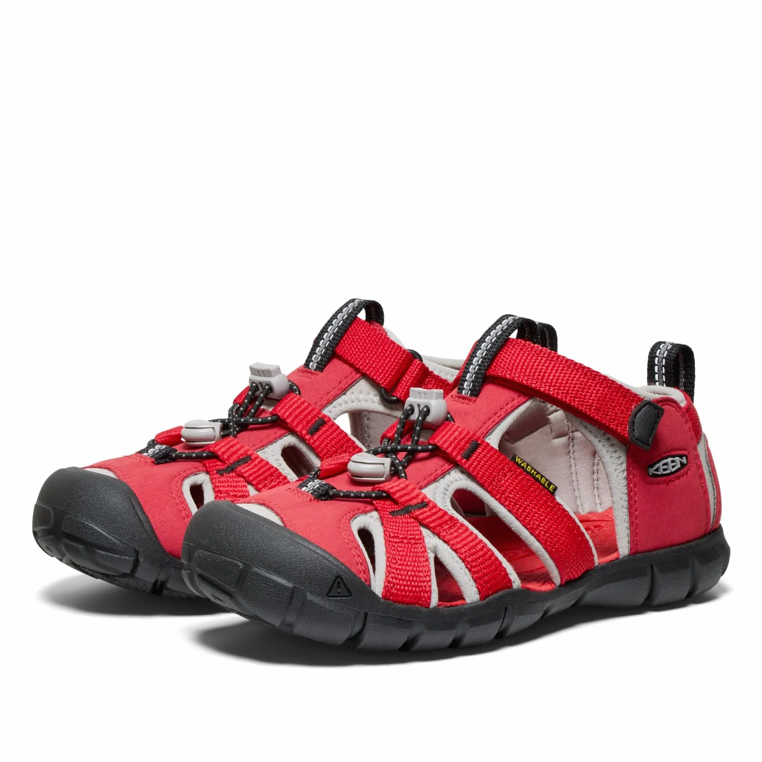 KEEN Seacamp 2 CNX sandały unisex dla dzieci i młodzieży, Czerwony Ribbon Red Alloy, 34 EU