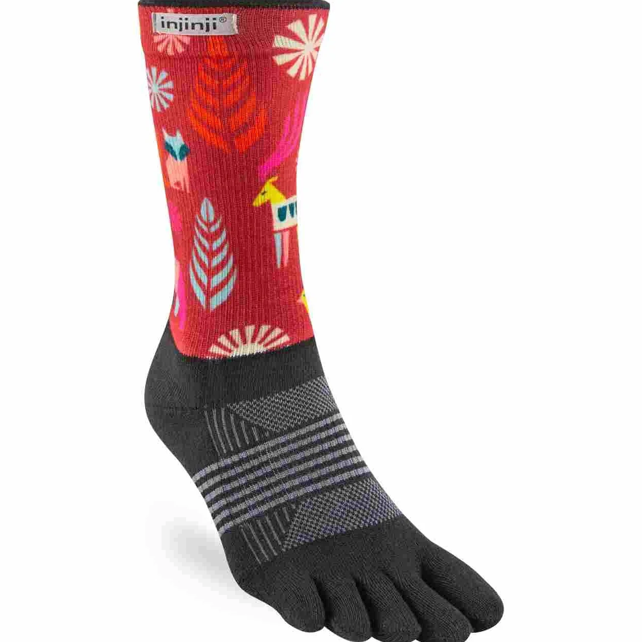 Injinji Spectrum damskie skarpety Trail Midweight Crew, Folk, M-L