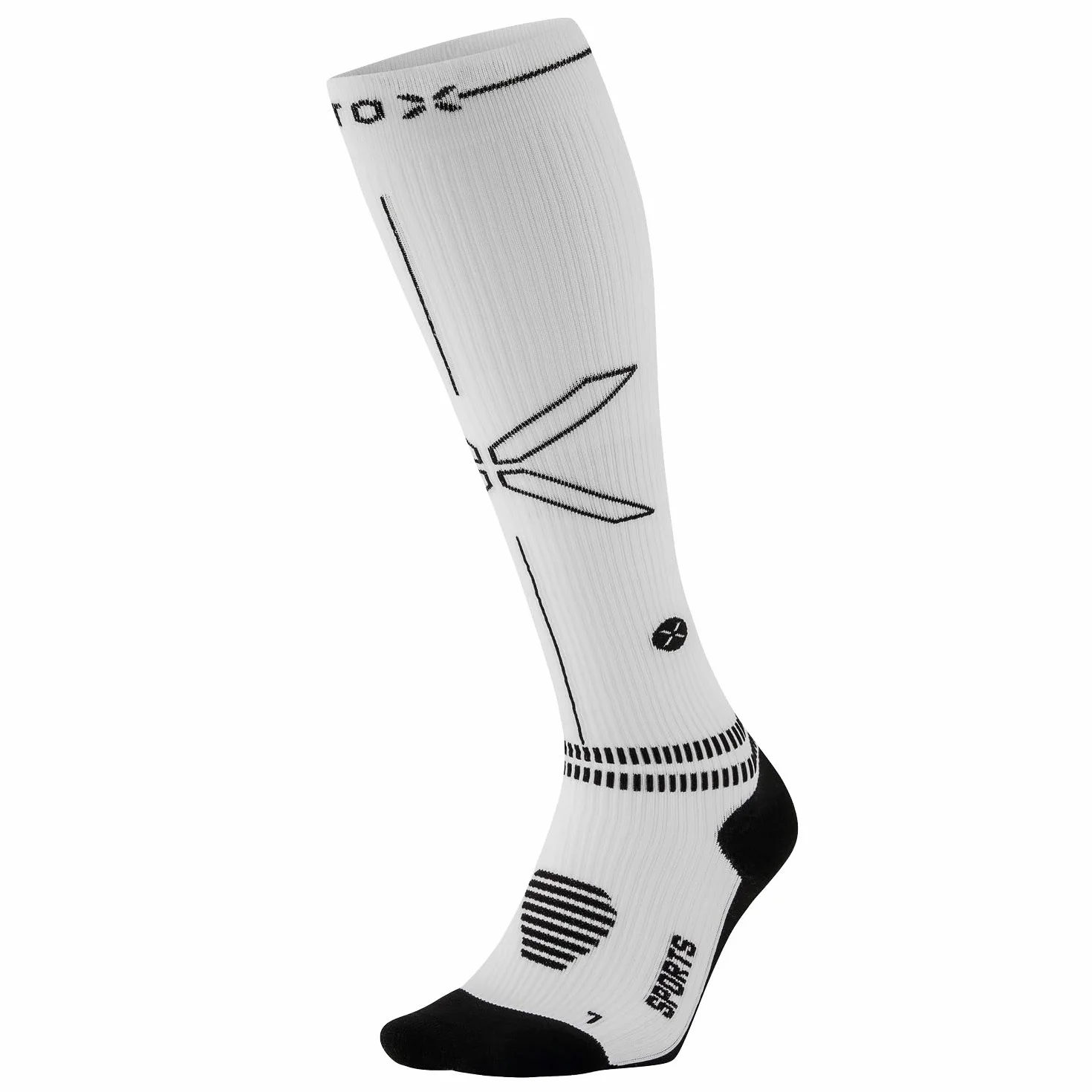 STOX Energy Socks, Damskie skarpety sportowe, klasa kompresji 23-32 mmHg, wyściełana wkładka, pończochy uciskowe, sportowe skarpety uciskowe, pończochy uciskowe, pończochy uciskowe, pończochy
