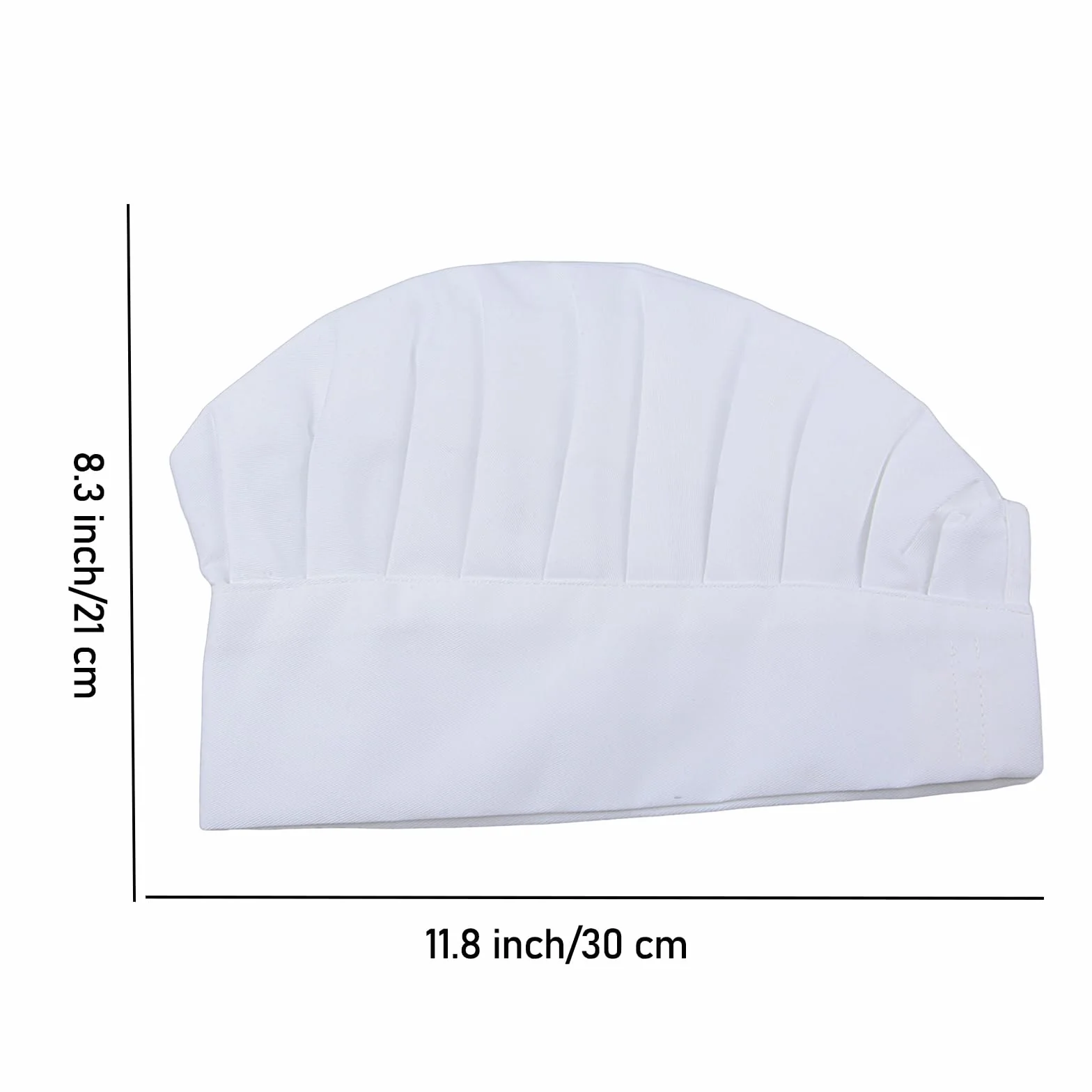 Czapka szefa kuchni unisex dorosły wzór grzybowy regulowana kuchenna mundurek czapka do pieczenia imprezy gotowania restauracji (biała)