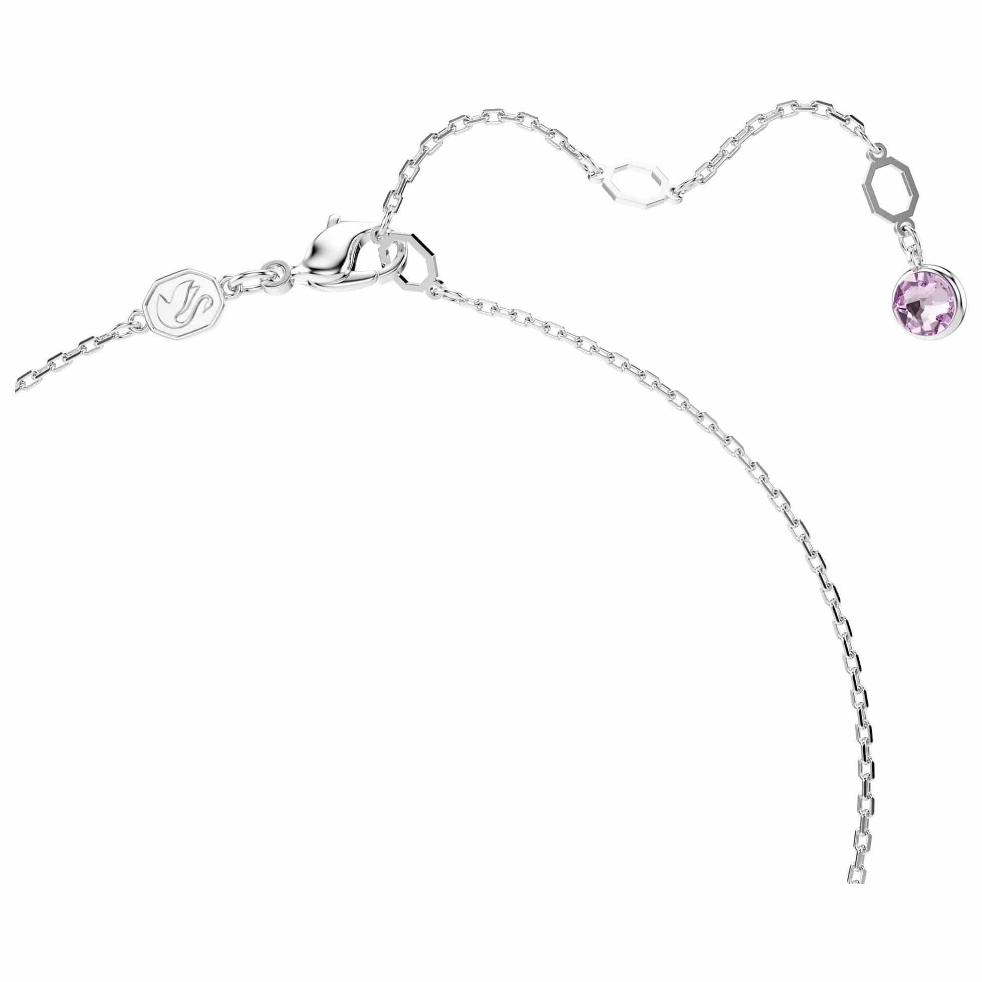 Swarovski Wisiorek Y Gema, Szlify różnorodne, Różnokolorowy, Powłoka z rodu