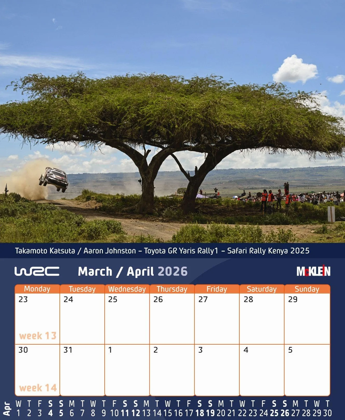 2026 Desktop Rally Calendar: History meets the Present