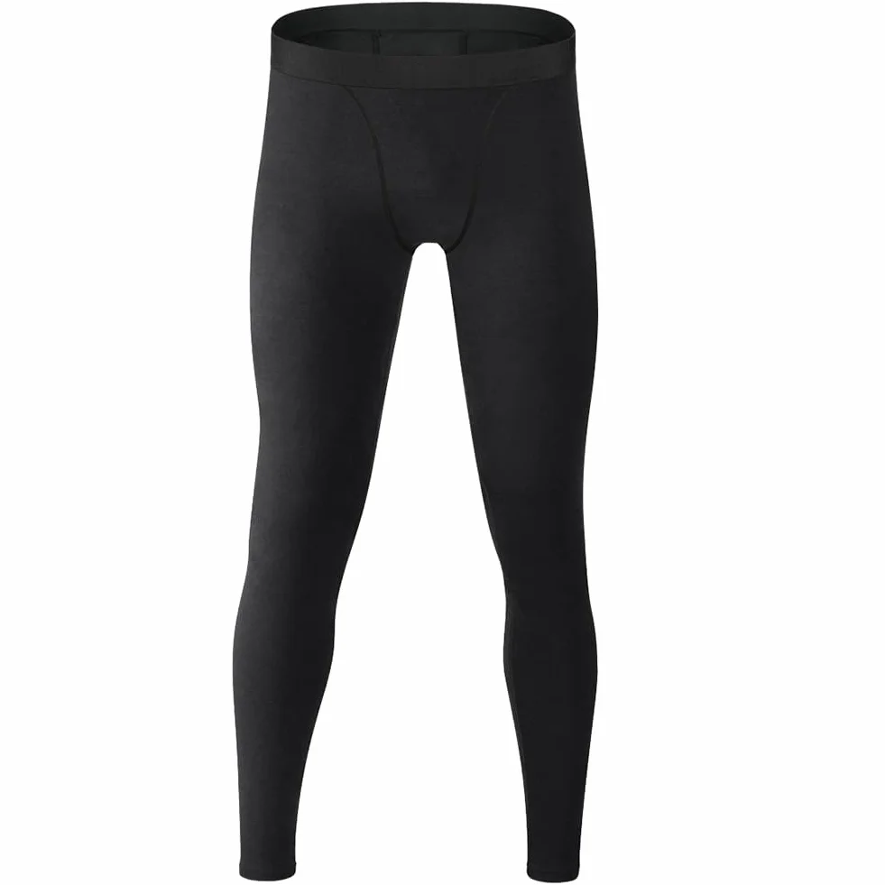 AUYAO Męskie legginsy kompresyjne, sportowe spodnie kompresyjne dla mężczyzn, męskie legginsy warstwa bazowa spodnie na siłownię, czarne obcisłe spodnie kompresyjne męskie do treningu rozciągającego