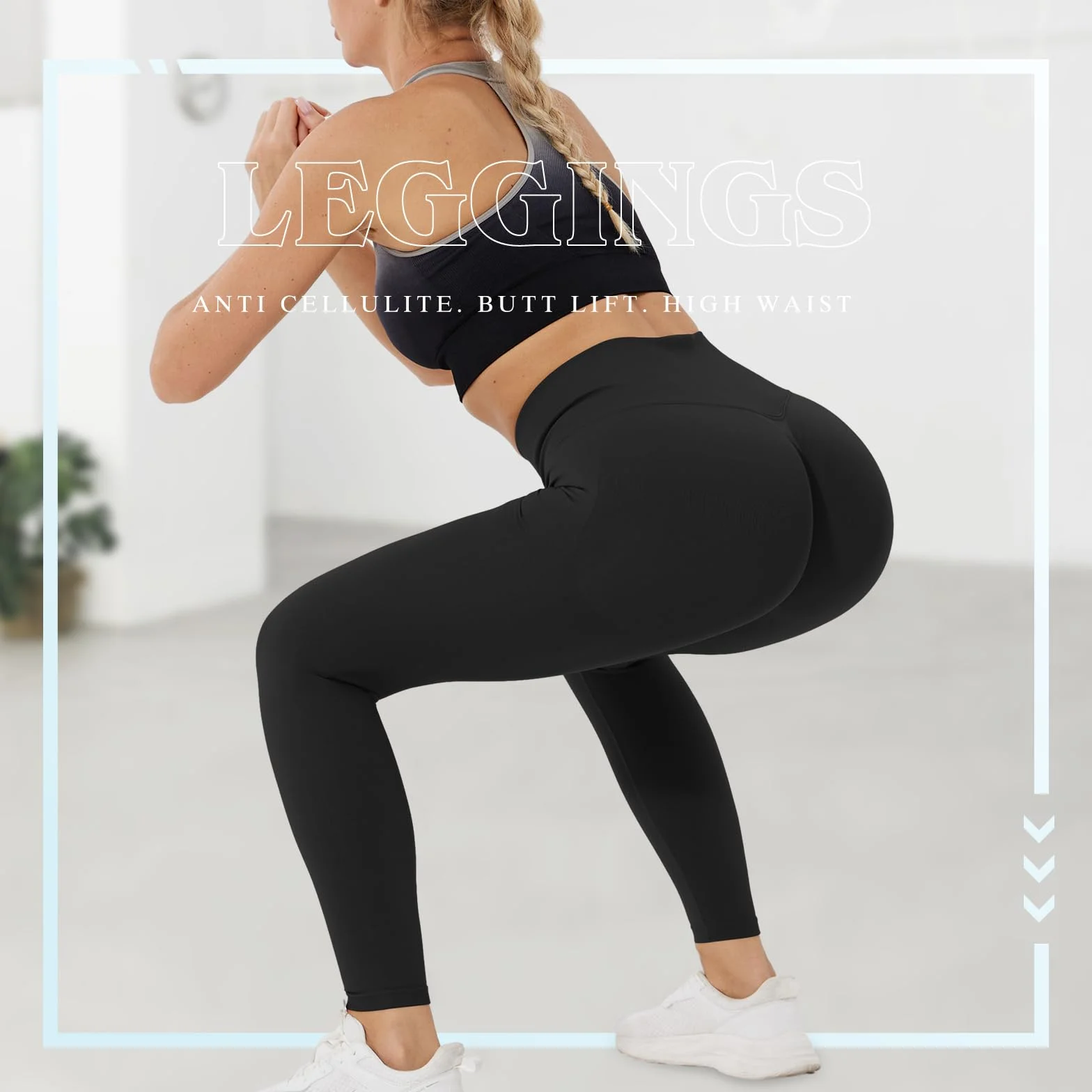 Booty Scrunch Butt sportowe legginsy damskie na siłownię, push up, wysoka talia, spodnie do jogi, nieprzejrzyste, bezszwowe, sportowe spodnie do fitnessu, joggingu, treningu