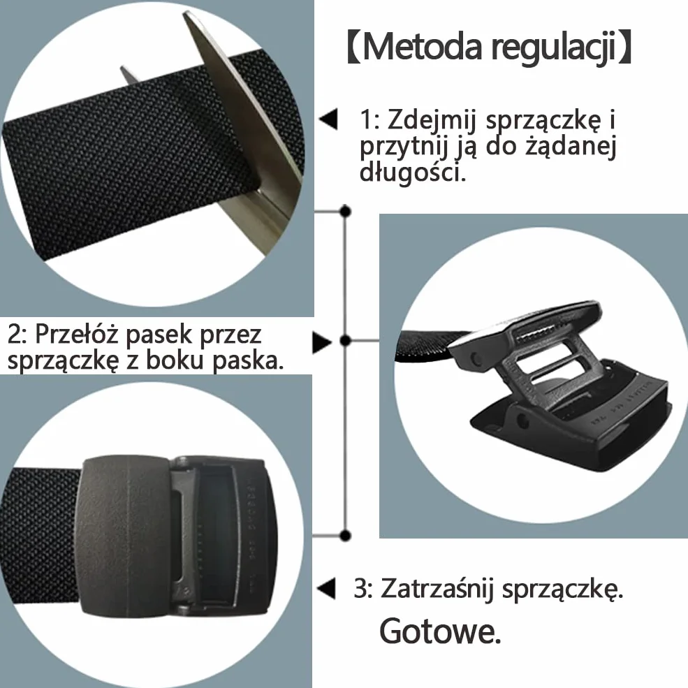 LionVII Plastikowe paski mężczyźni kobiety elastyczne rozciągliwe płótno bez metalowej klamry do pracy 130cm