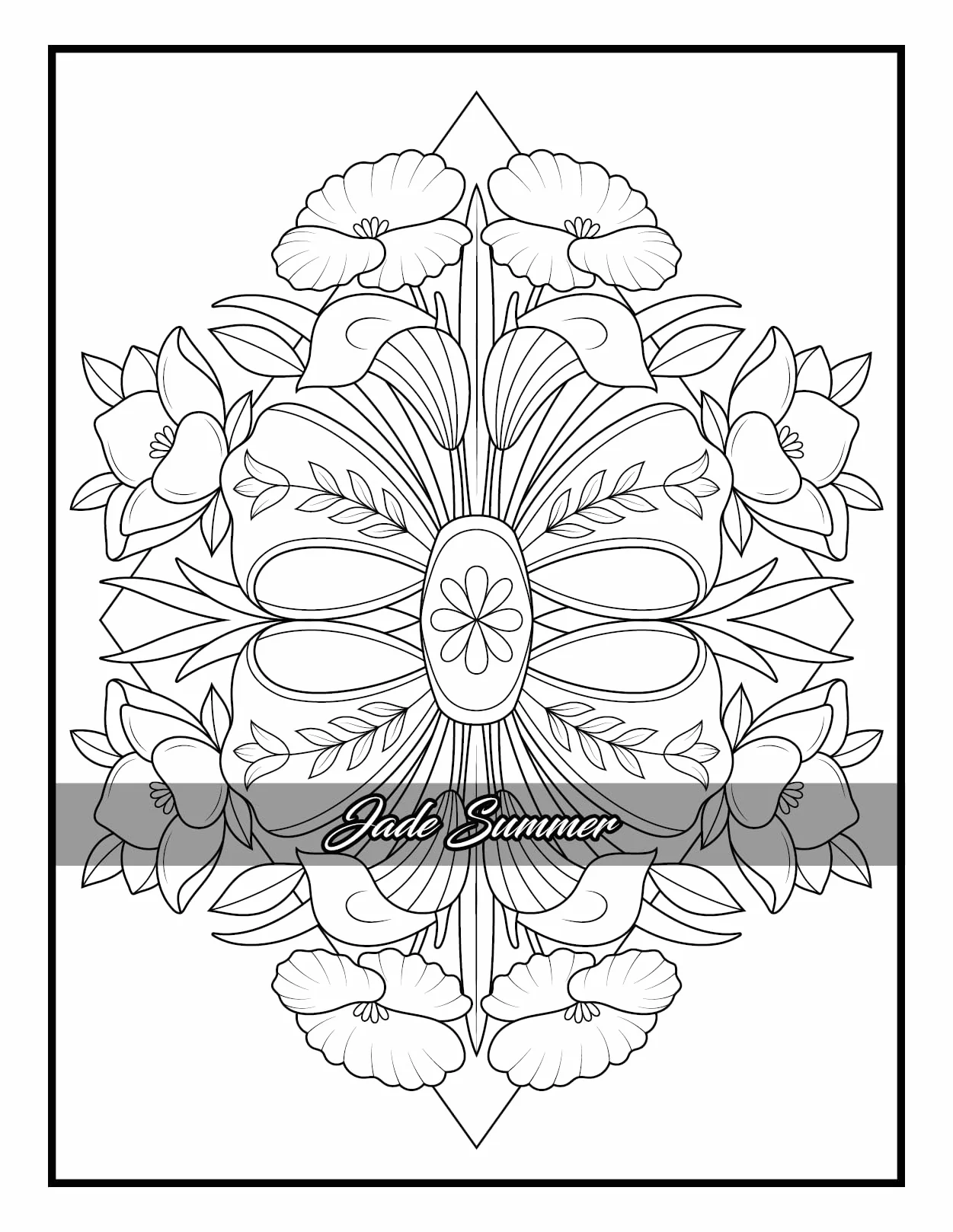 100 Flowers: Adult Coloring Book with Bouquets, Wreaths, Swirls, Patterns, Decorations