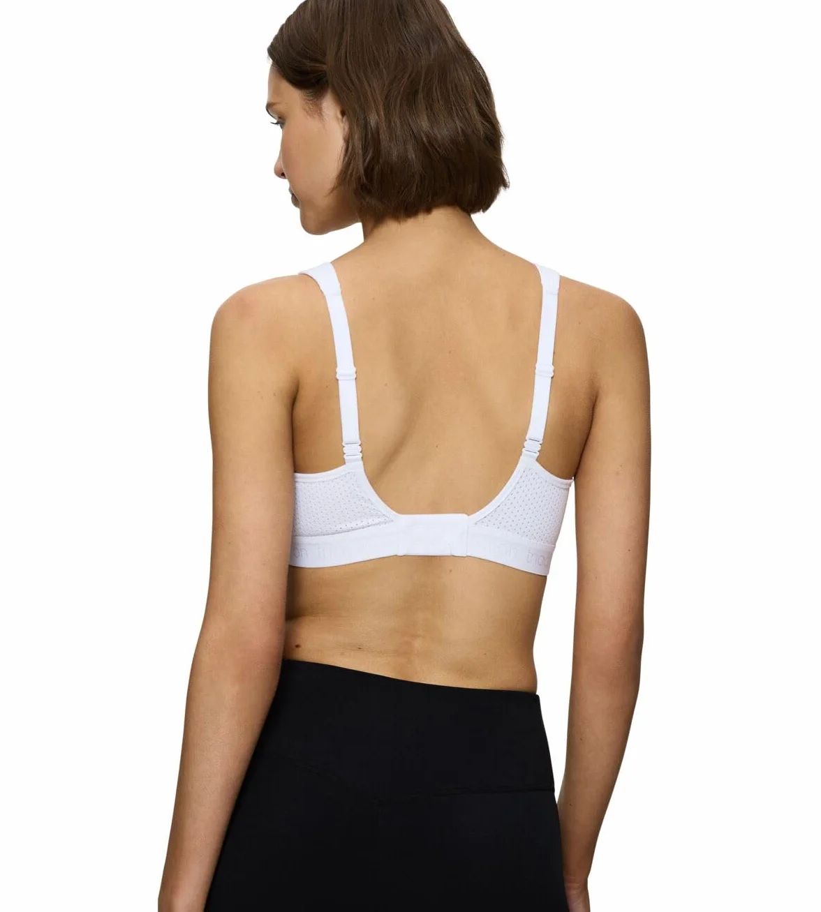 Triumph Triaction Energy Lite sportowy biustonosz bez fiszbin, biały, 85C