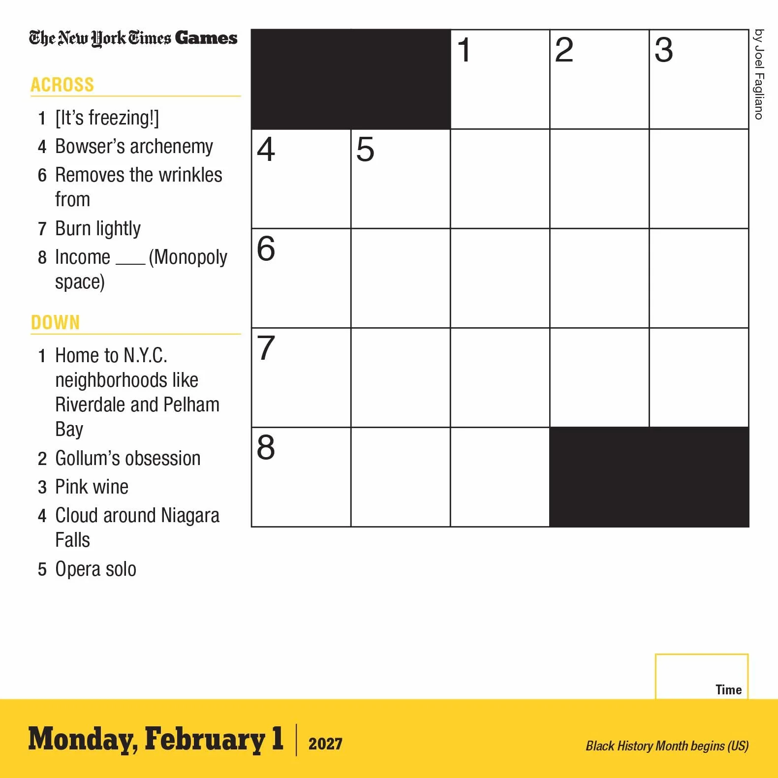 The New York Times Mini Crossword Page-A-Day® Calendar 2027: For Crossword Beginners and Puzzle Pros