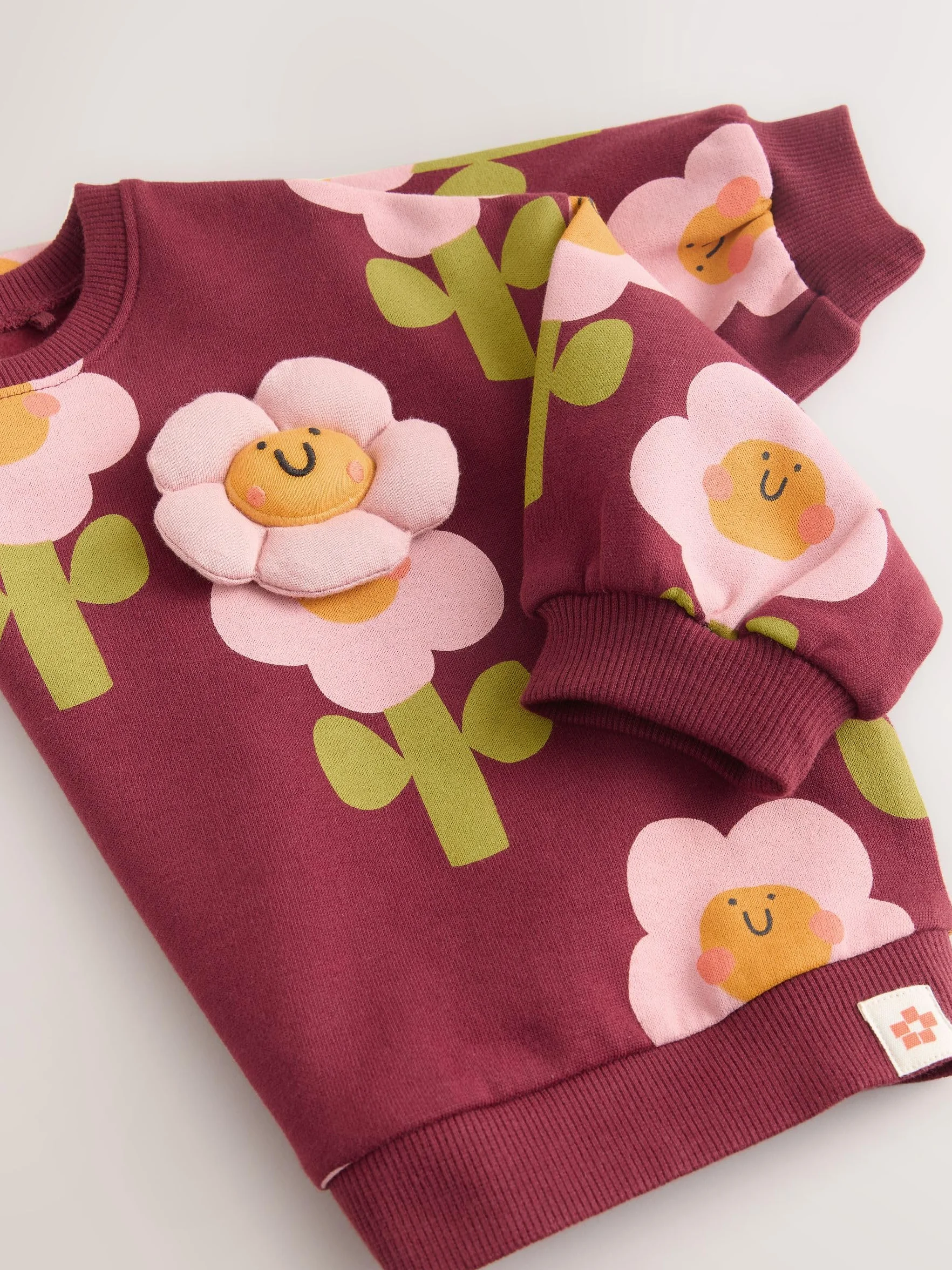 NEXT Młodsze dziewczynki Bluza dresowa z okrągłym dekoltem