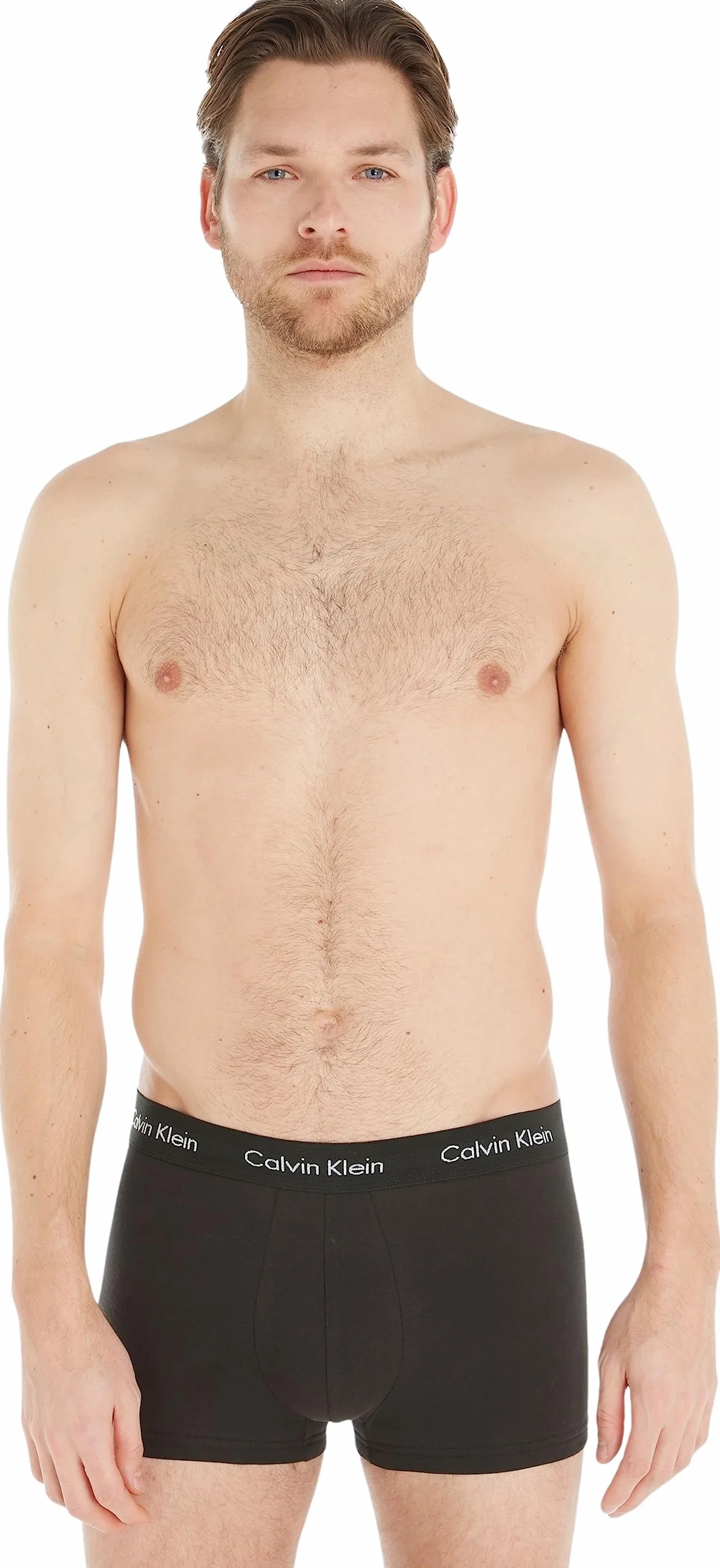 Calvin Klein 3P Low Rise Trunk Bokserki (szorty) Mężczyźni, Czarny/szary Heather/Subdued Logo, L