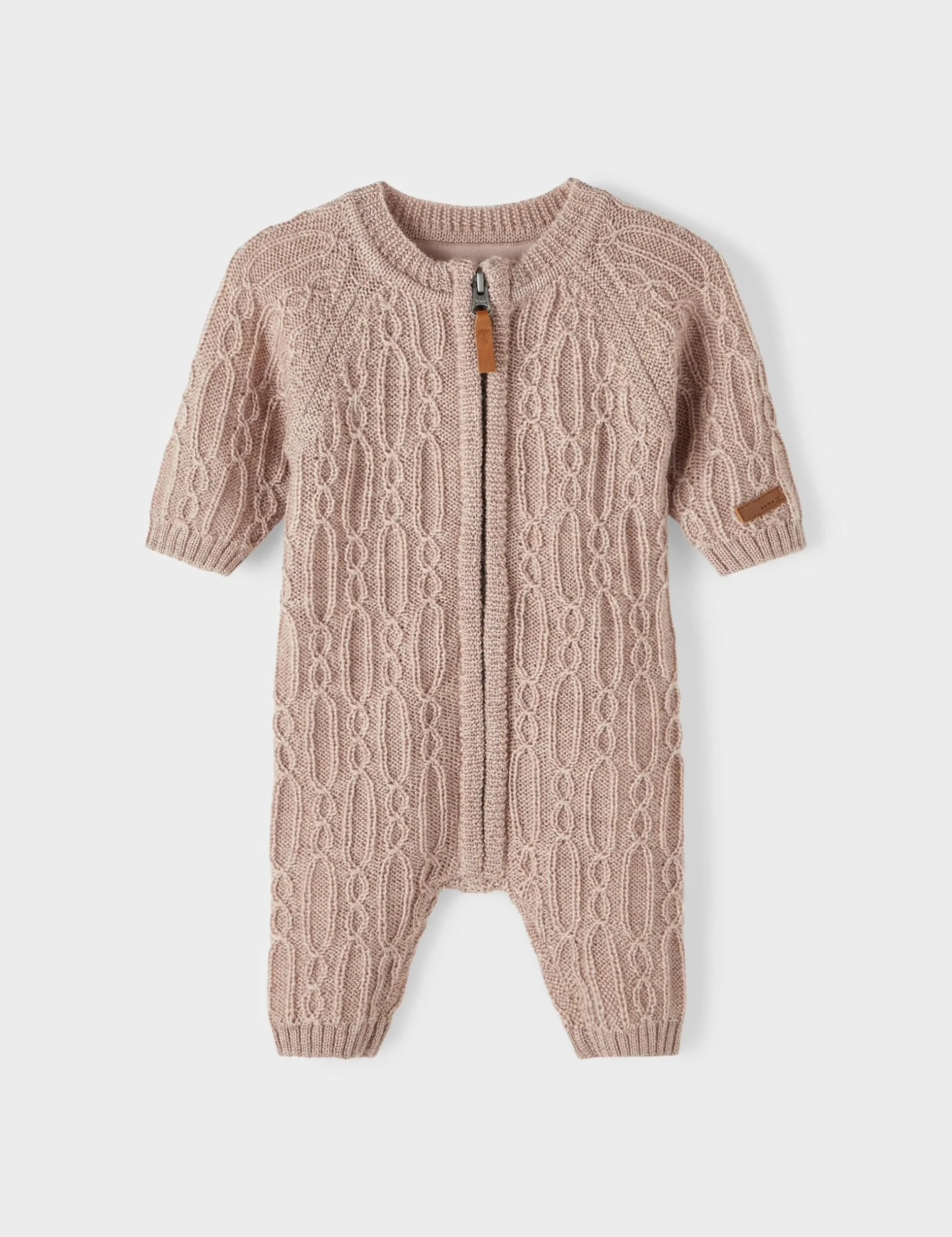 NAME IT Nbfwrilla Wool Ls Knit Suit XXIII kombinezon dla dziewczynek, Iron Gate, 74