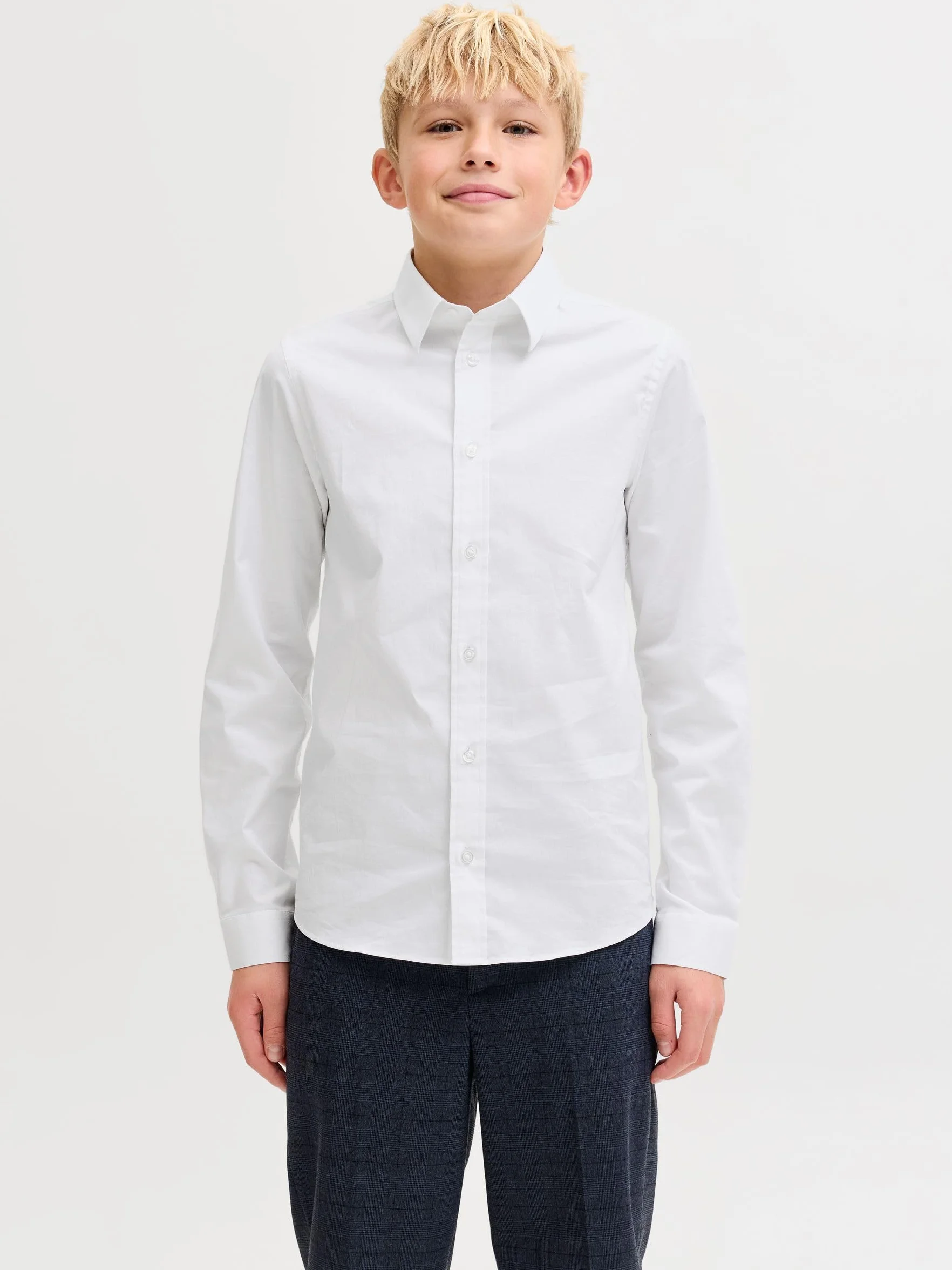 JACK & JONES Dziecięca koszula chłopięca, biały, 140