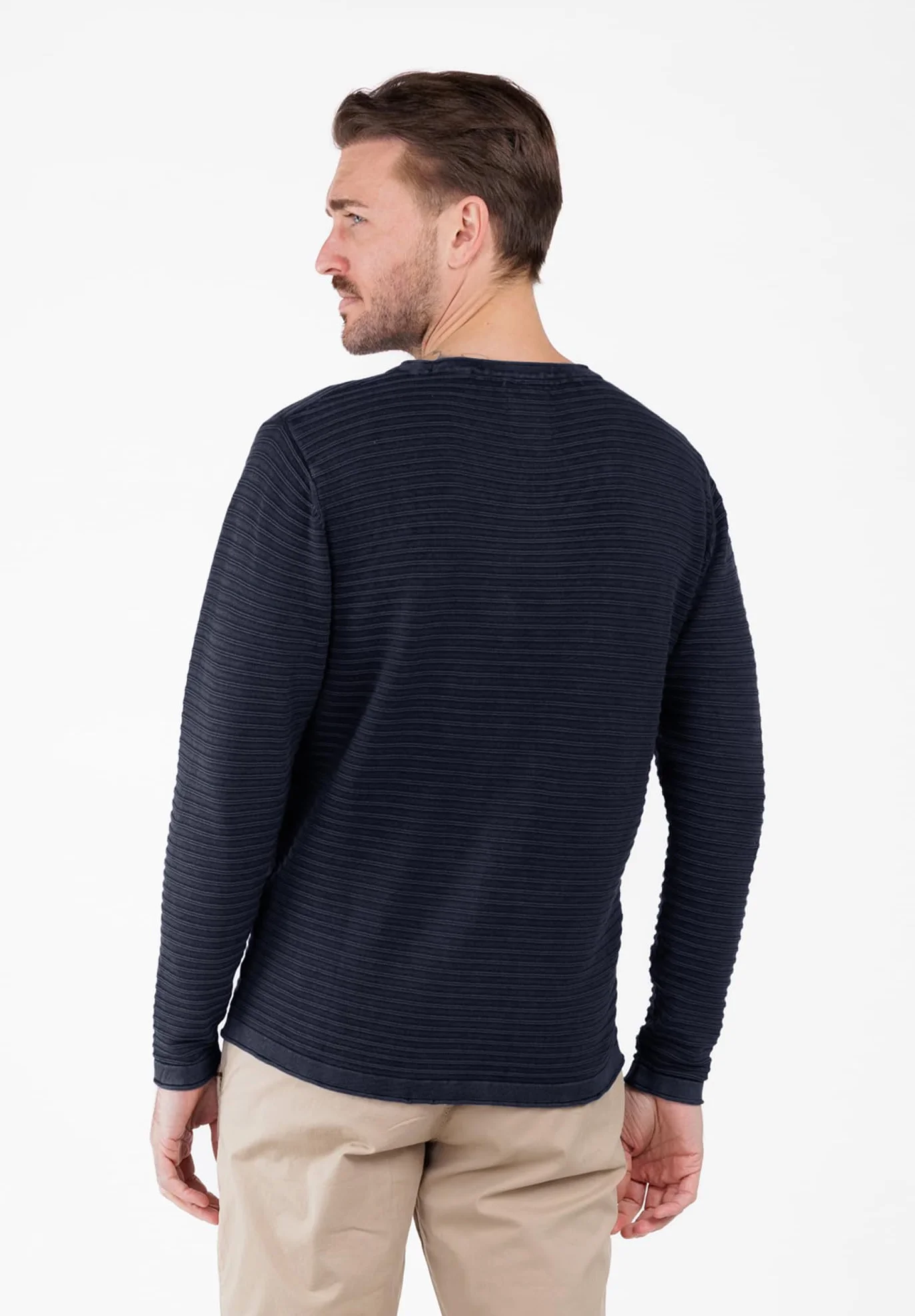 KEY LARGO Klmanuel okrągły sweter męski, granatowy (1200), XXL