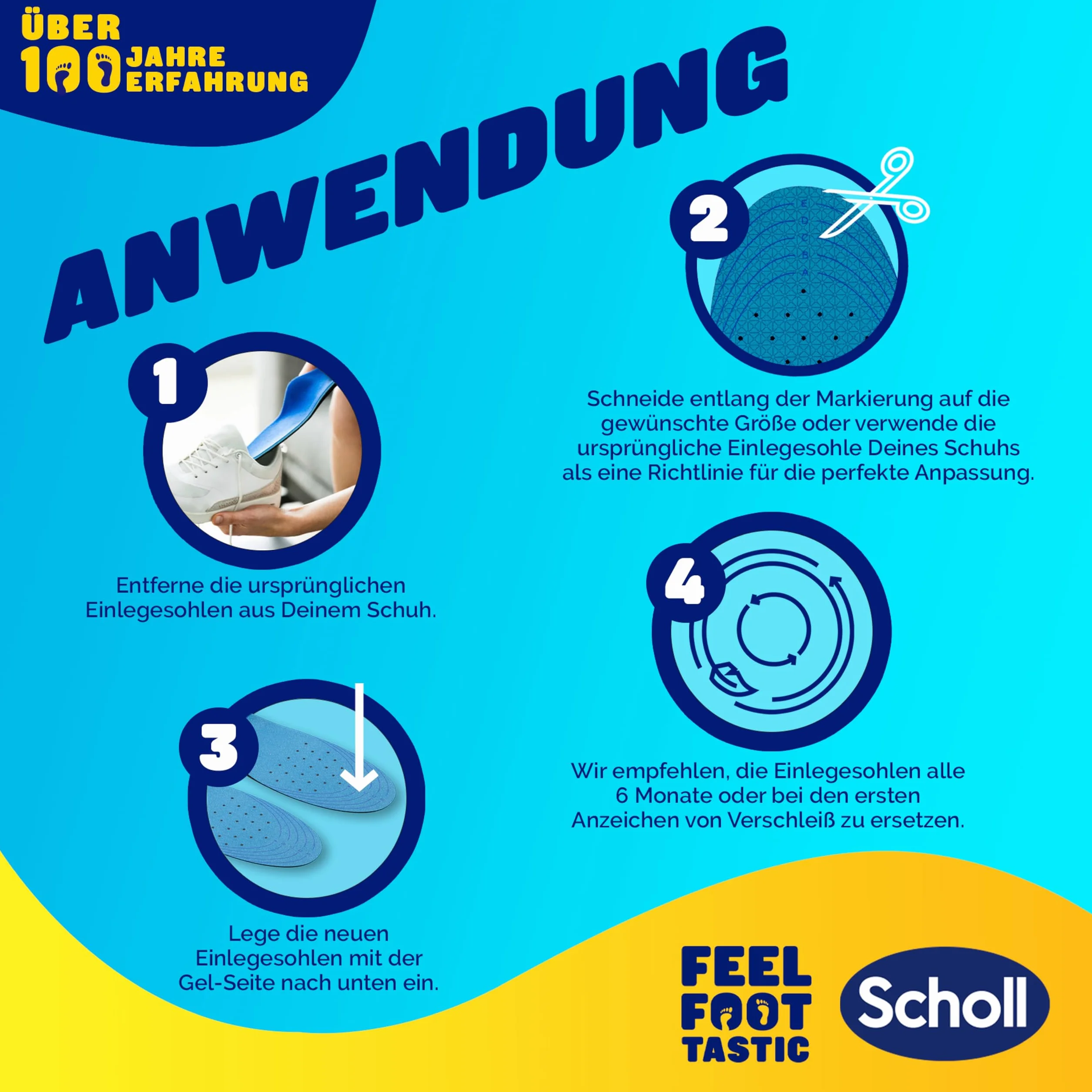 Scholl Gel Activ Work wkładki dla mężczyzn, rozmiar 40-43