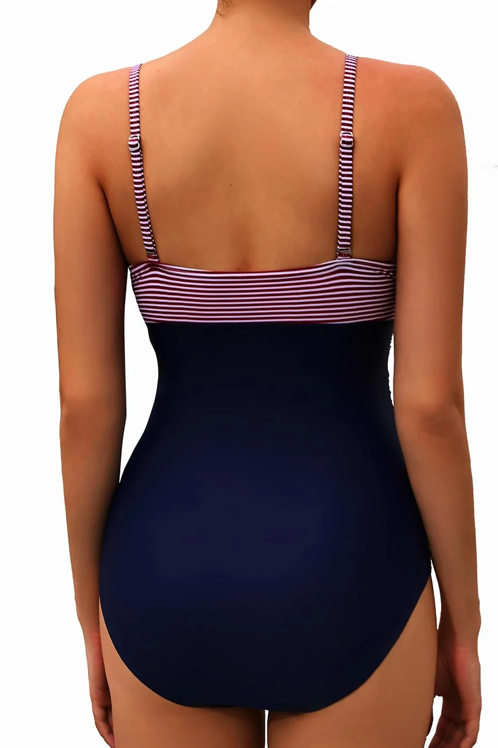 VILOREE Monokini Damski kostium kąpielowy wyszczuplający brzuch, plus size, strój kąpielowy, wyszczuplający brzuch, dla puszystych