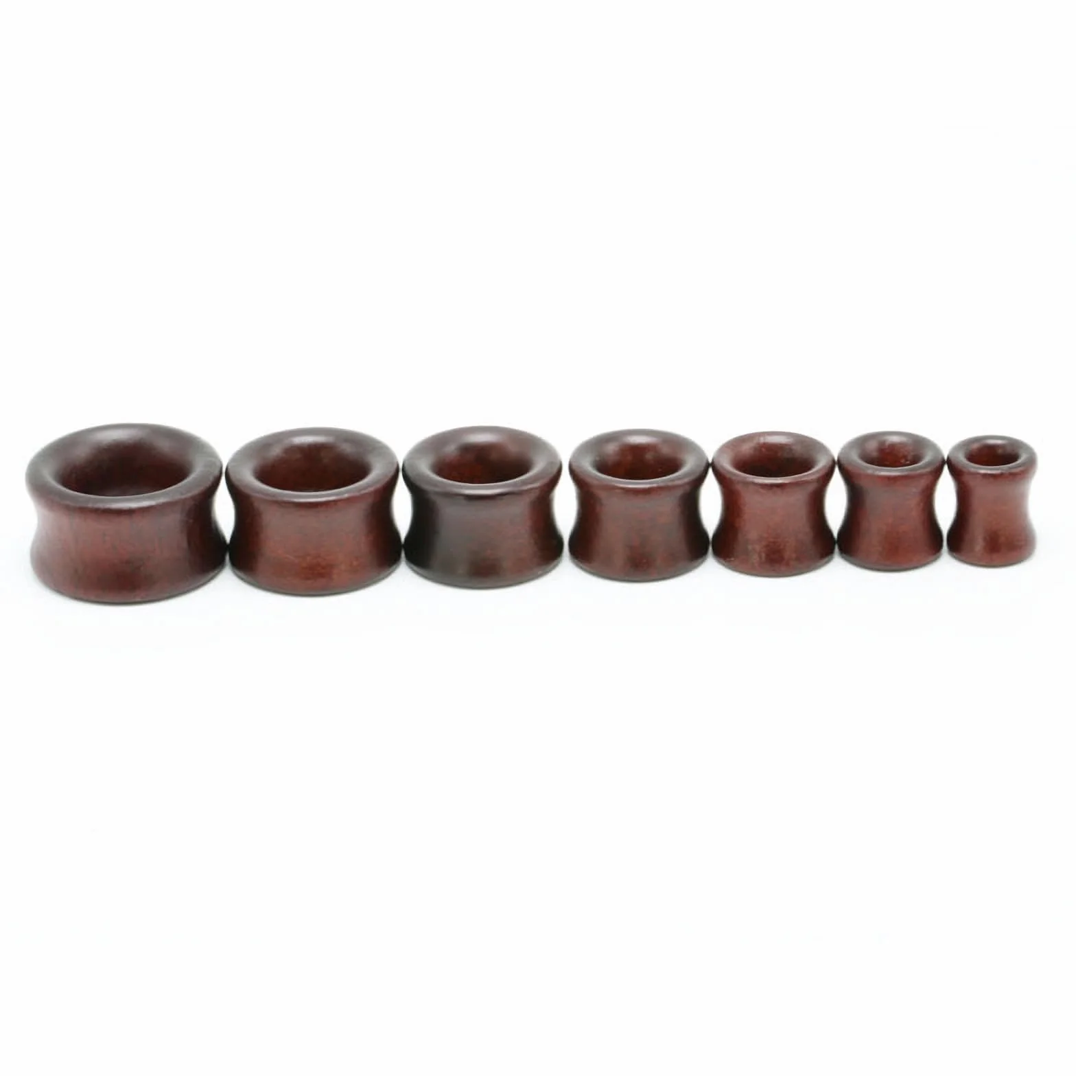 3 pary brązowych czarnych drewnianych kolczyków do uszu, vintage, drewniany pierścień, zatyczki do uszu, tunele, 0 g (8 mm)