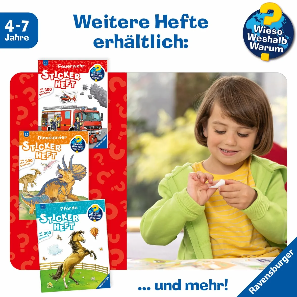 Wieso? Weshalb? Warum? Stickerheft: Fahrzeuge auf der Baustelle