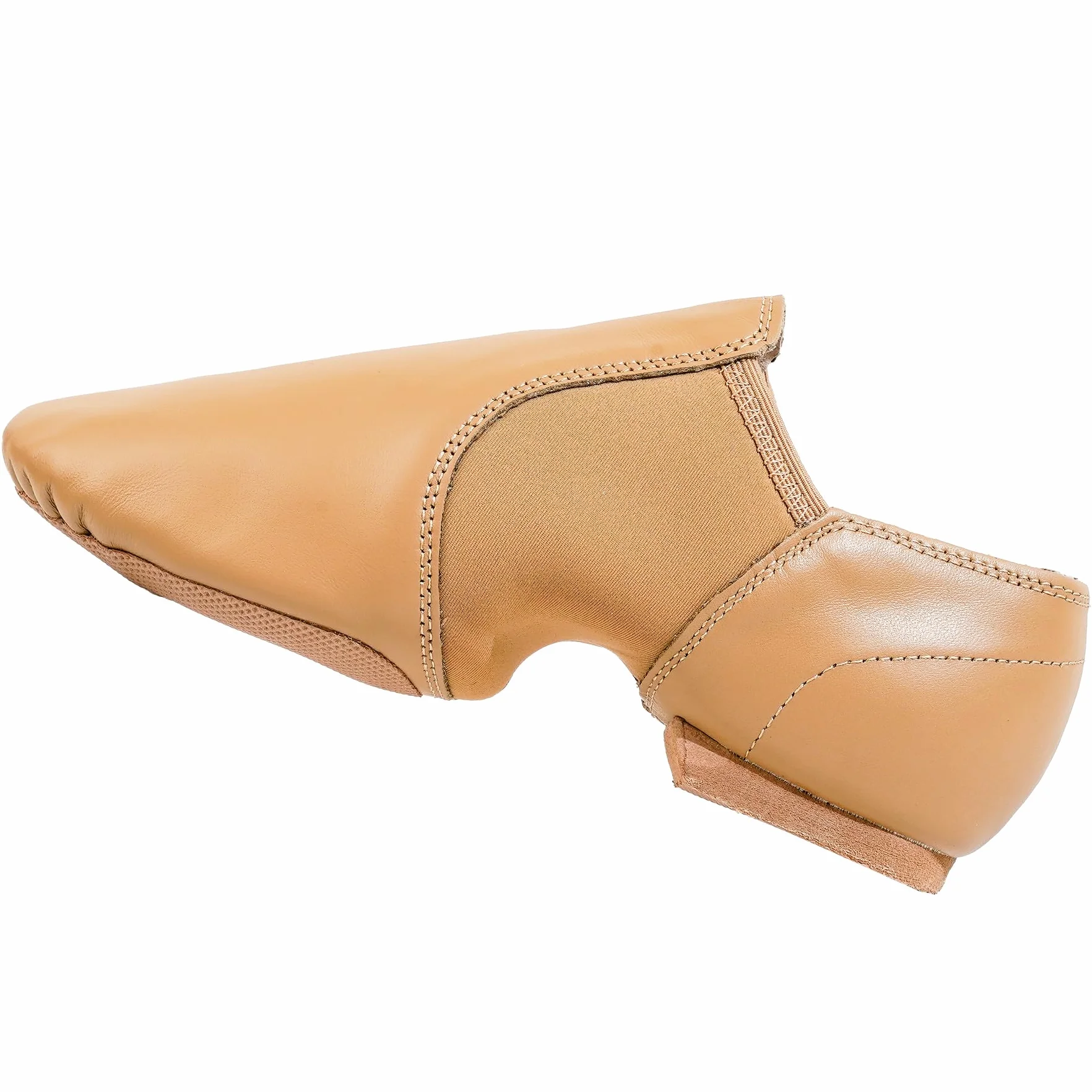 Buty jazzowe, wsuwane buty jazzowe, z prawdziwej skóry, dzielona podeszwa, do praktyki tanecznej i występów, buty do tańca dla kobiet i mężczyzn