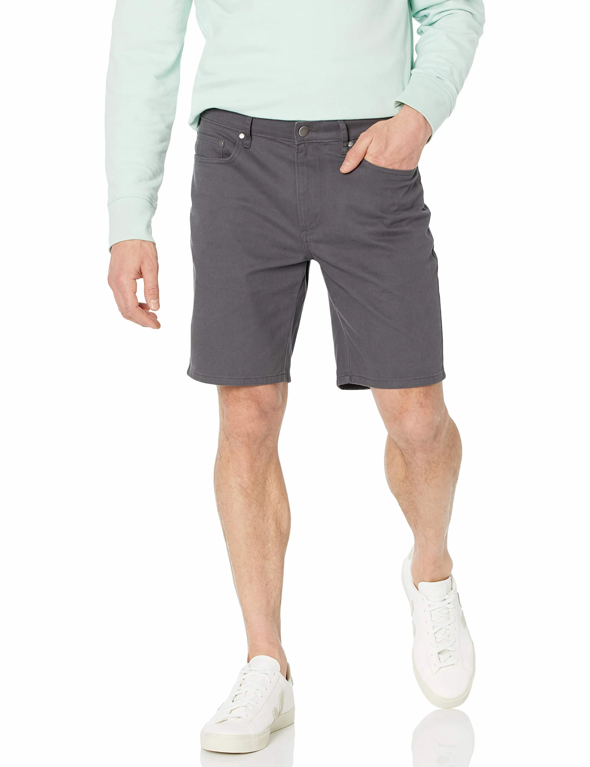 Amazon Essentials Mężczyźni Spodenki ze stretchem i 5 kieszeniami 23 cm slim fit