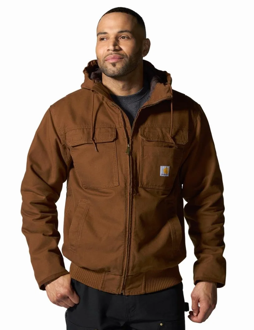 Carhartt Męski pełny swing luźny krój sprana kaczka izolowana aktywna kurtka