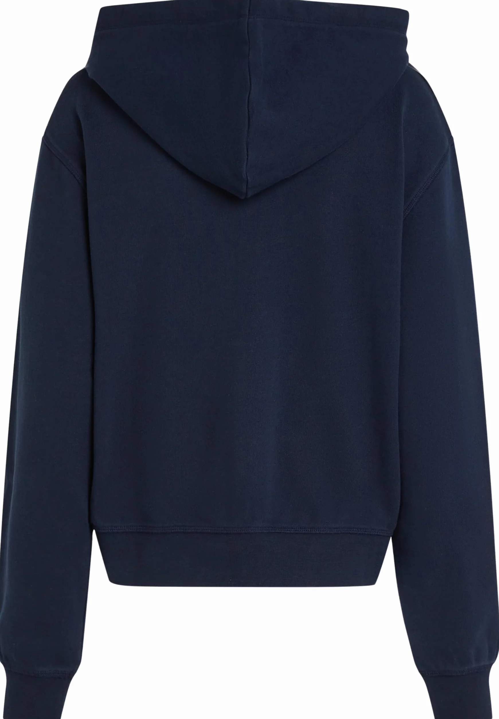 Tommy Hilfiger Damska bluza z kapturem REG Script Zip WW0WW44632, Niebieski (Dark Night Navy), M