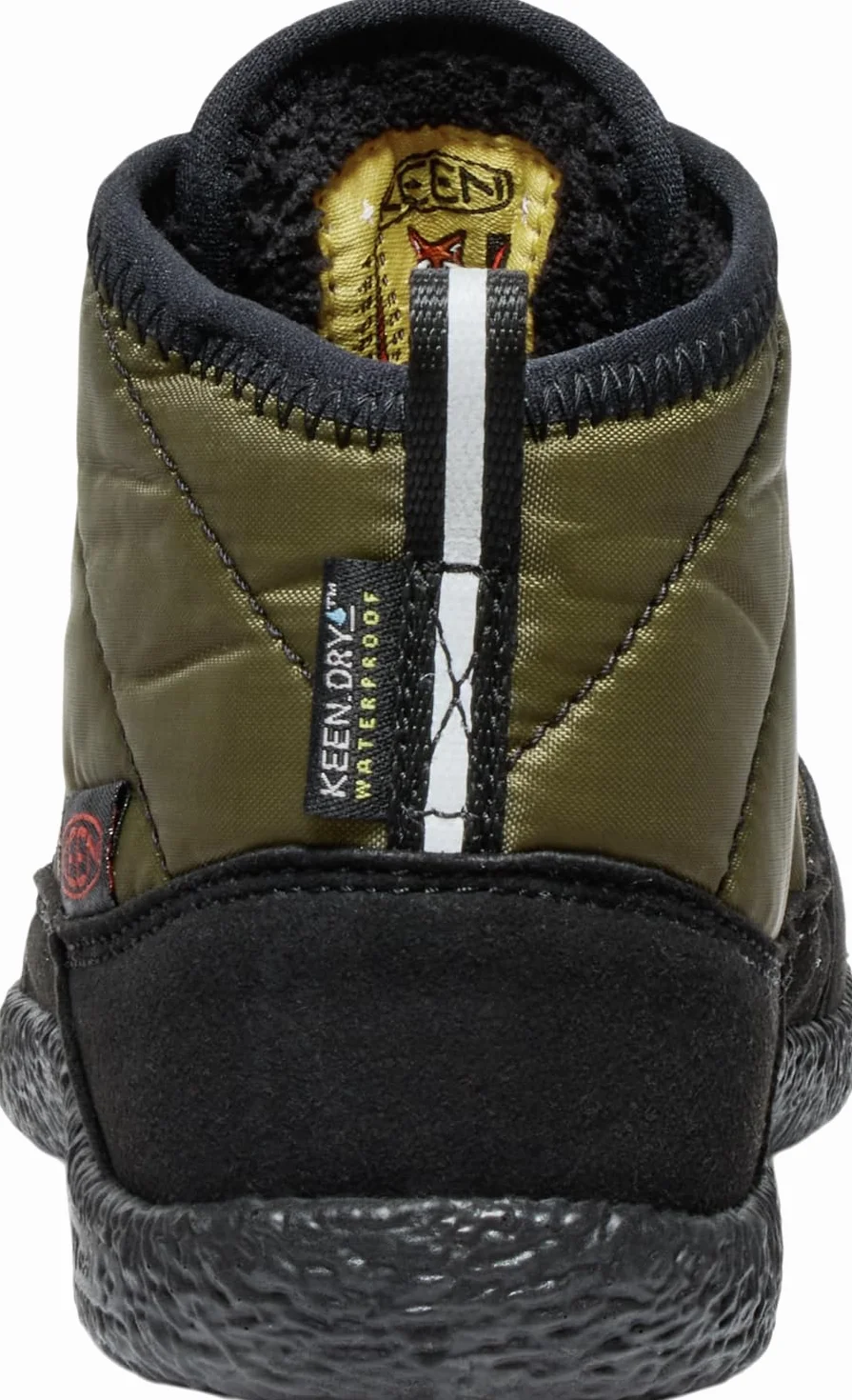 KEEN Unisex Kids Howser 2 Chukka wodoodporne buty Chukka, Ciemny oliwkowy złoty płomień, 7 UK Child
