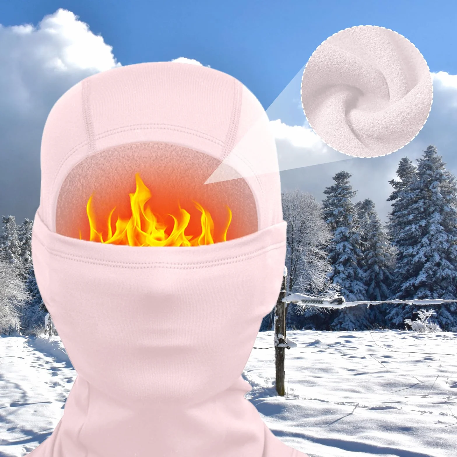 Kominiarka narciarska, kominiarka narciarska, dla mężczyzn/kobiet, dzieci, na zimę, jesień, wiatroszczelna kominiarka motocyklowa na narty, snowboard, rower, Rosa, L-4XL