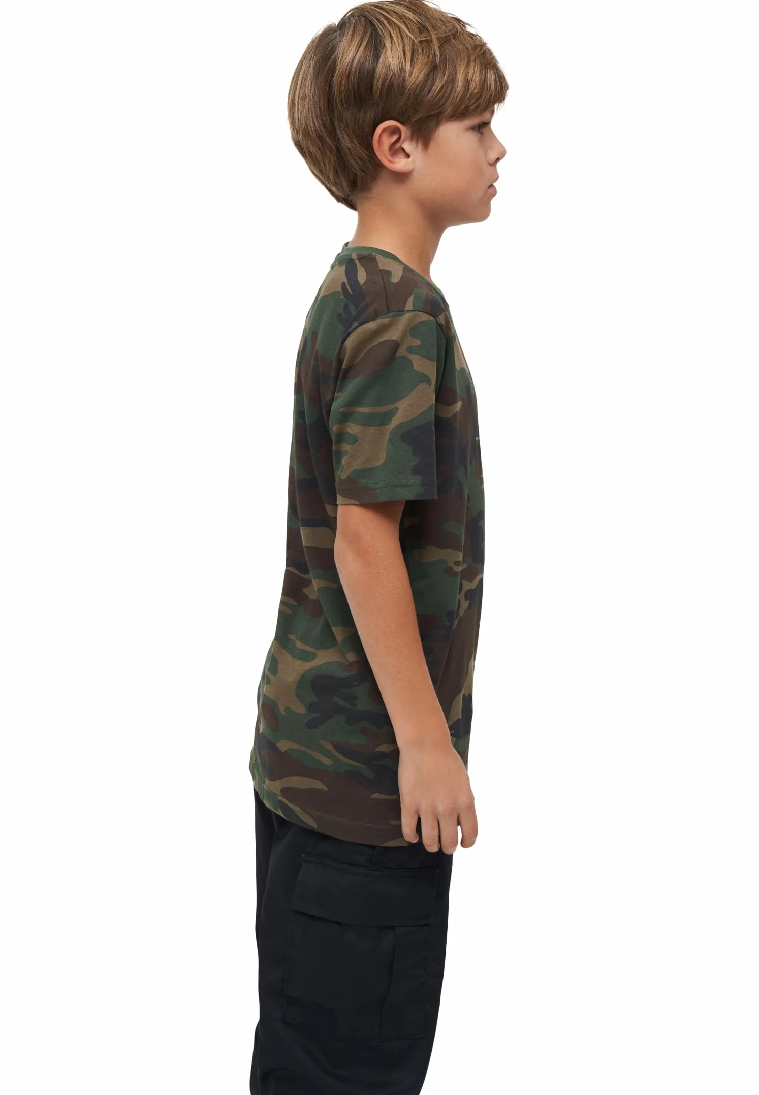 Brandit Army T-Shirt dzieci?cy Army Bundeswehry Shirt Kids BW PODKO?CIE Uni & CAMO, Woodland, 170-176