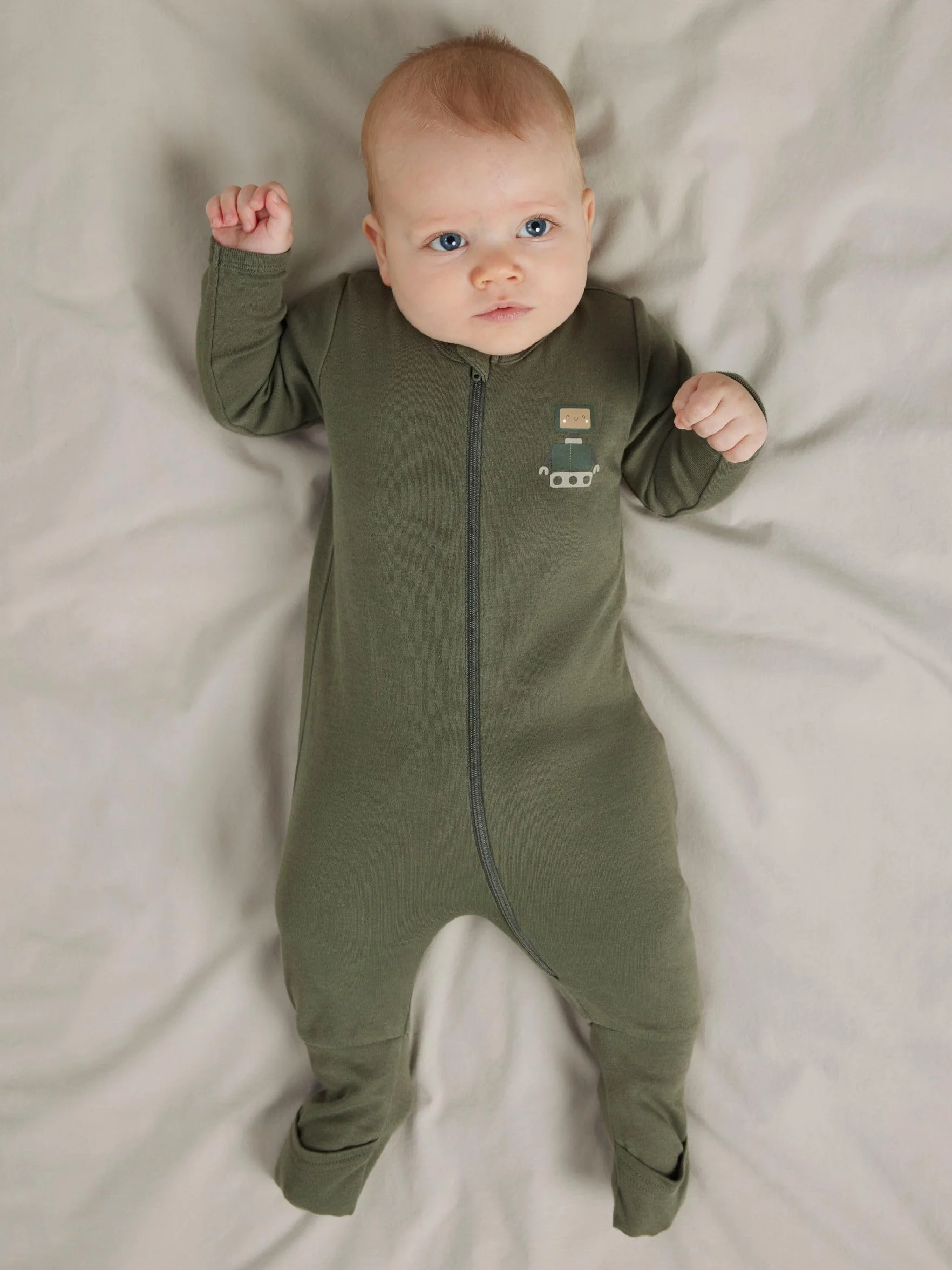 NAME IT Nbmnightsuit 2P Zip Ff Robot Noos, Jet Stream, 104