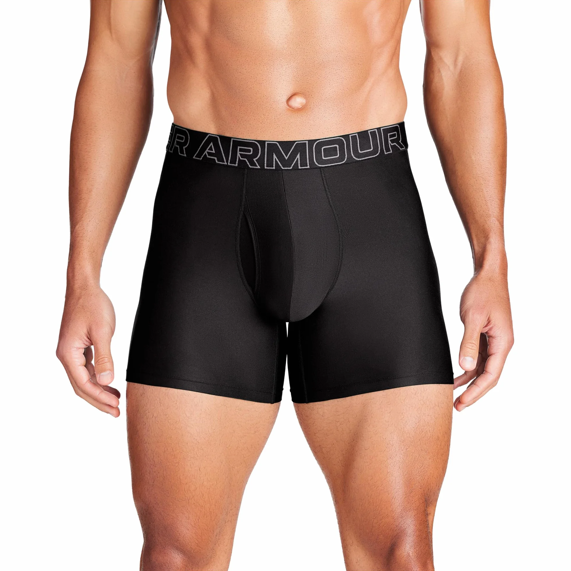 Under Armour Męskie bokserki Performance Tech 15,24 cm, 3-pak, czarne, L, Czarny, L