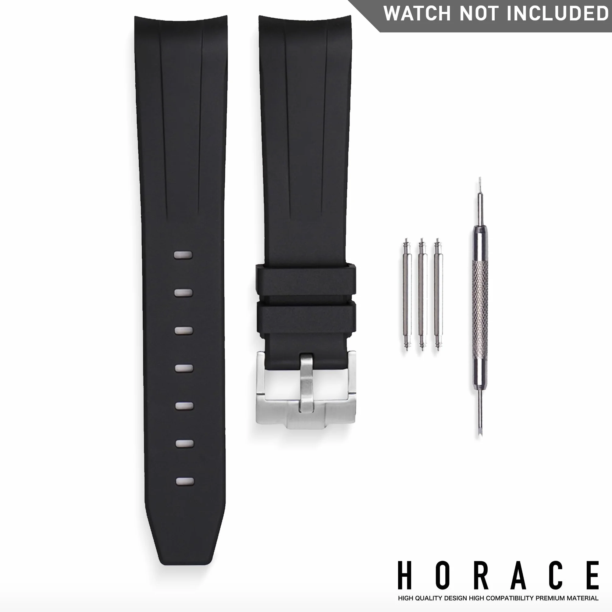 HORACE Wysokiej jakości pasek z fluorogumy kompatybilny z Tudor Black Bay 58 BB58 20mm