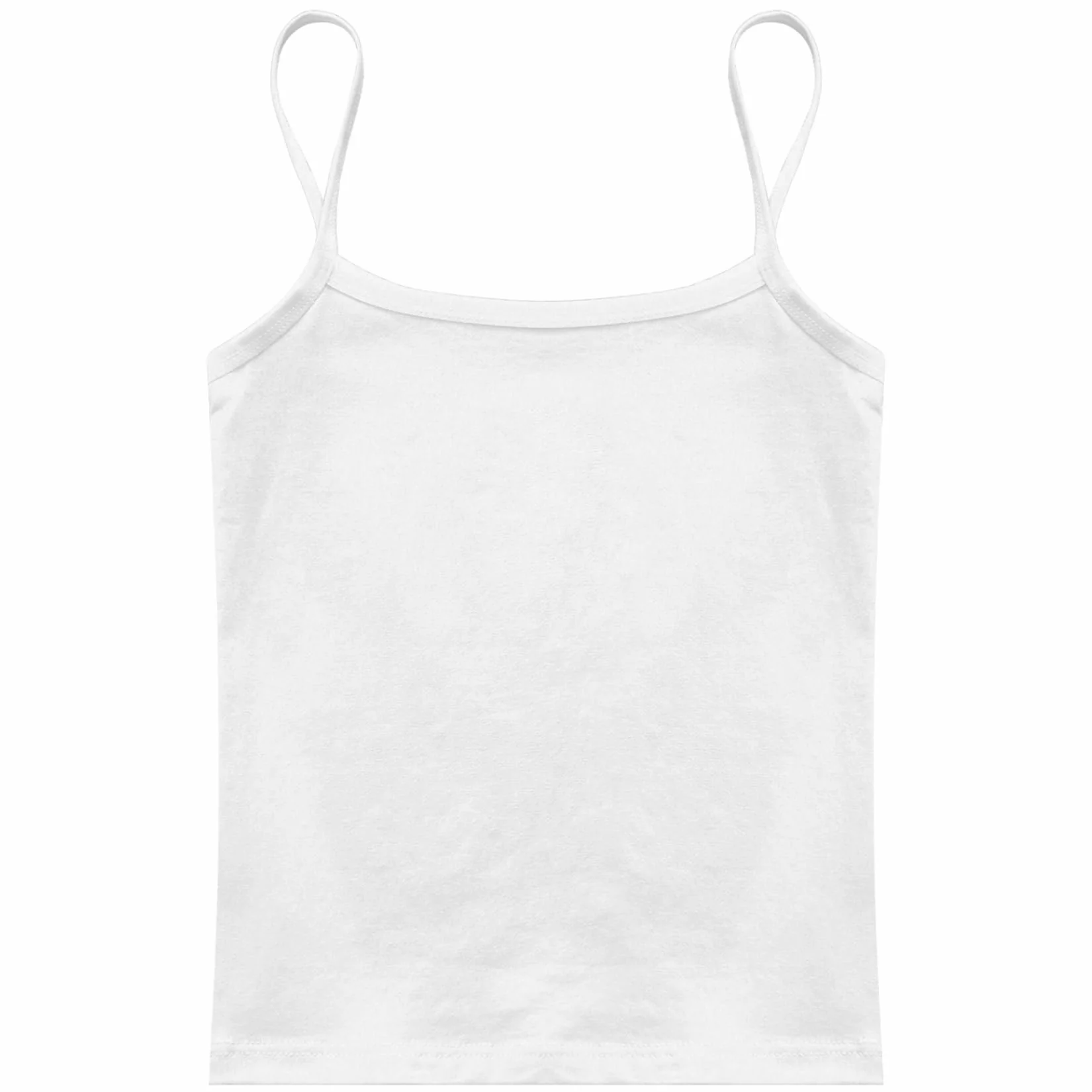 Jugaoge Dziewczęcy letni tank top z ramiączkami Basic jednokolorowe podkoszulki bawełniane koszule podkoszulki podkoszulki podkoszulki podkoszulek