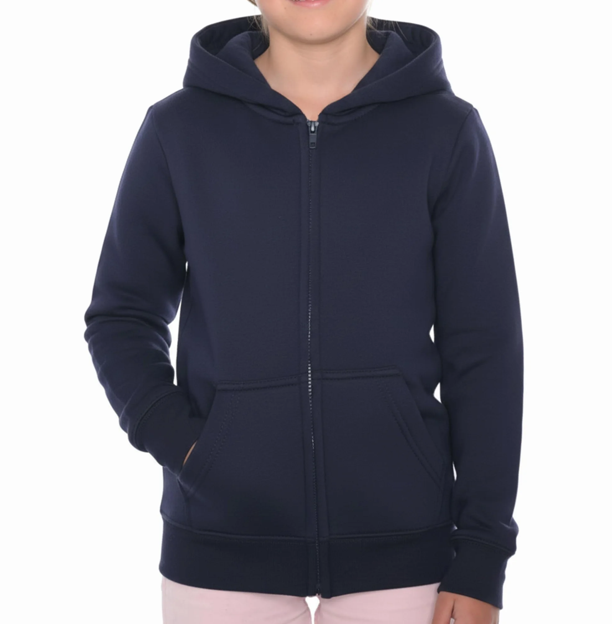 ROCK-IT Apparel dziecięca kurtka z kapturem i zamkiem błyskawicznym, bluza, sweter, rozmiary 98-164, unisex, miękka i wytrzymała tkanina premium