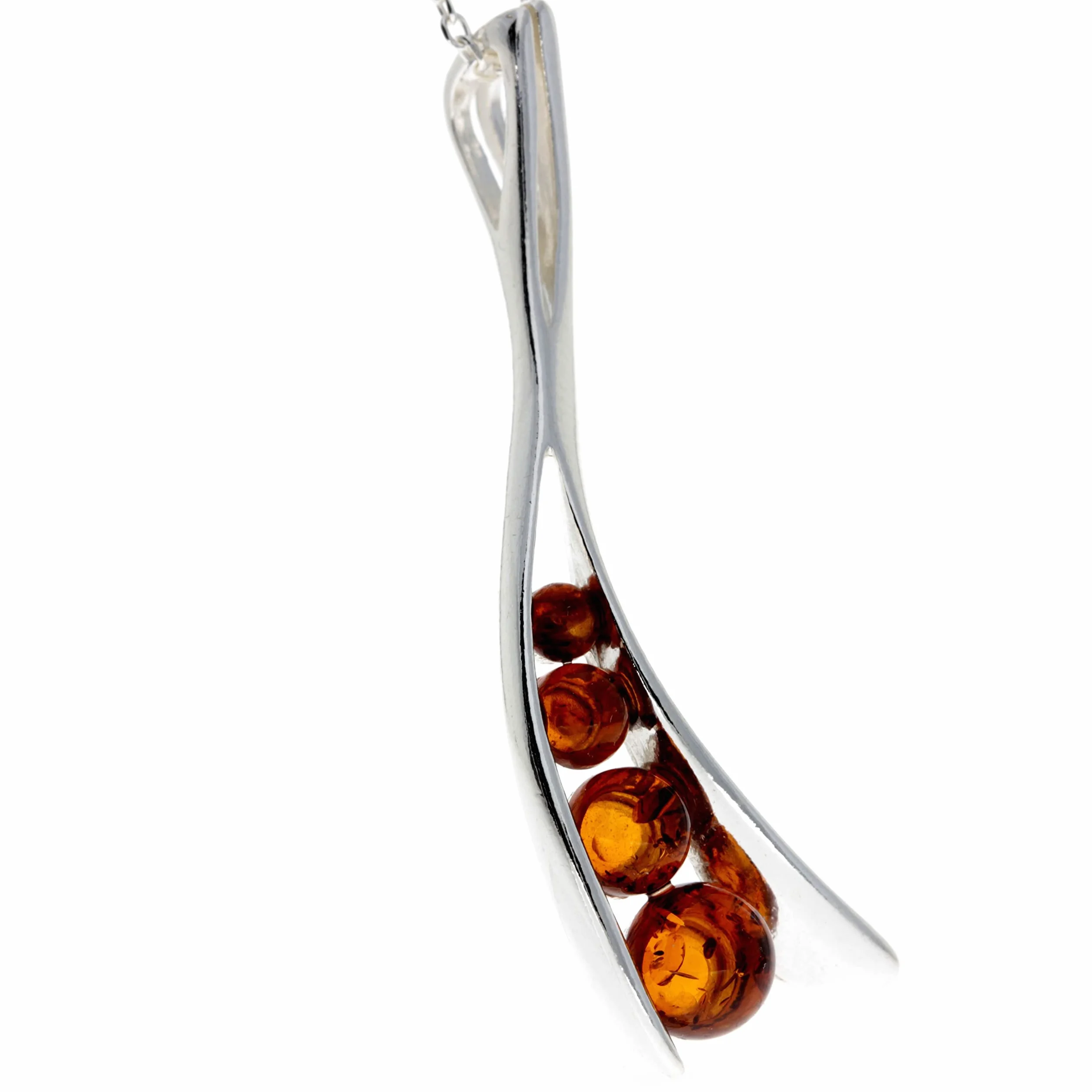 SilverAmber GL219 damski wisiorek ze srebra próby 925 z bursztynem