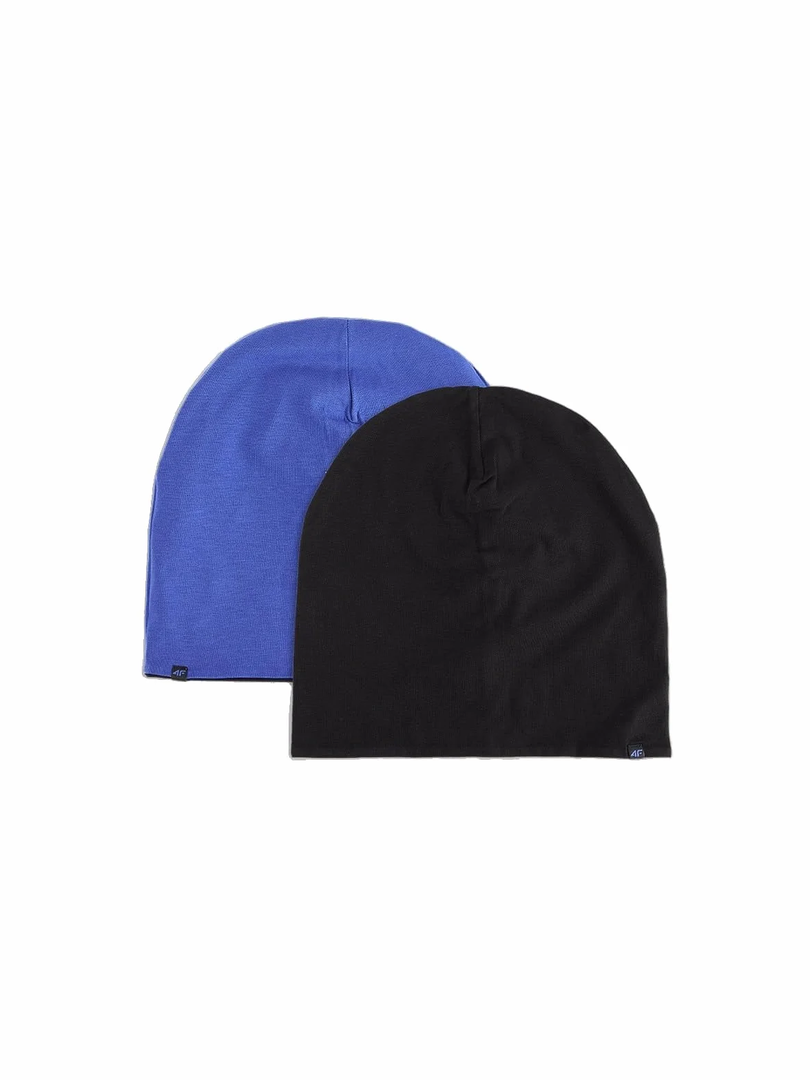4F Czapka beanie dwustronna dziecięca - czarna Uniwersalny
