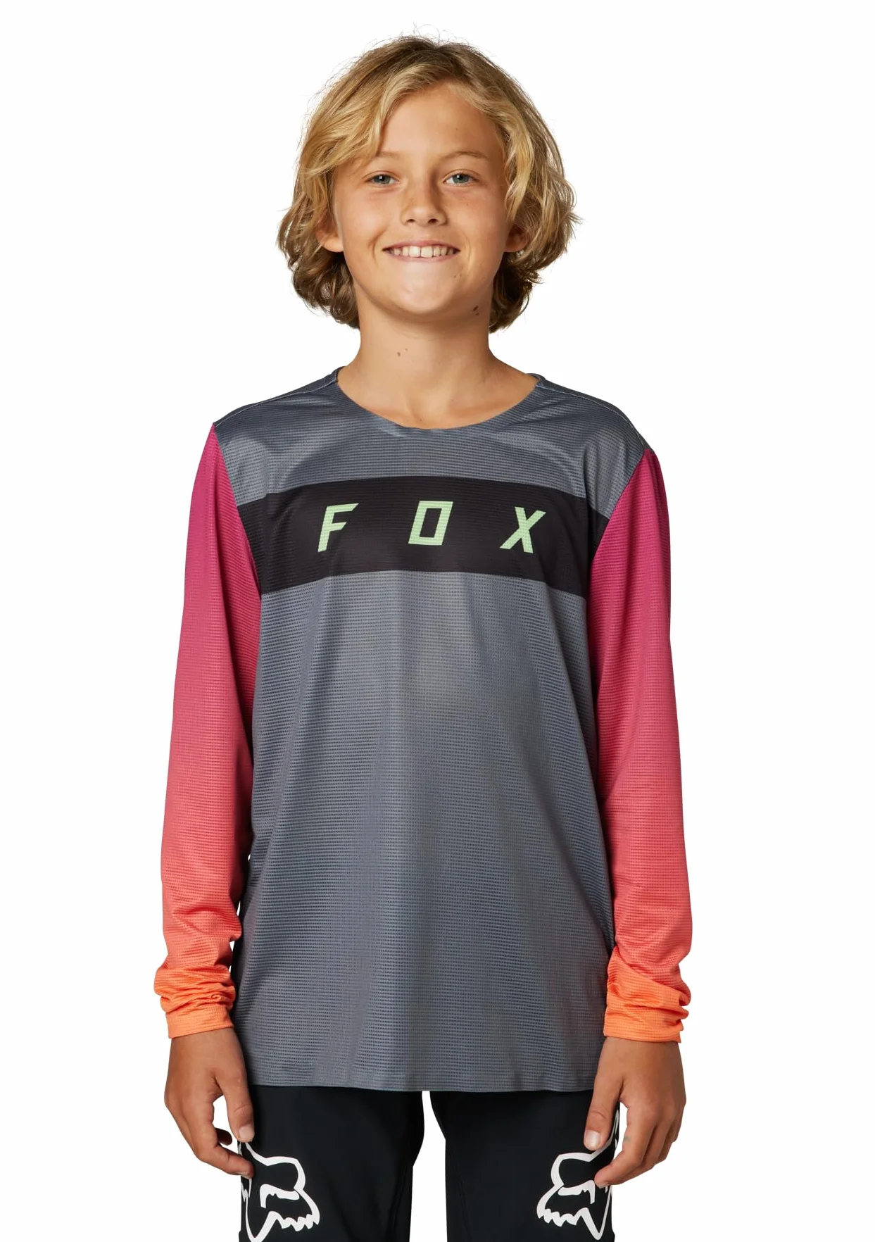 Fox Racing YTH Flexair LS Jersey [PTR] szary