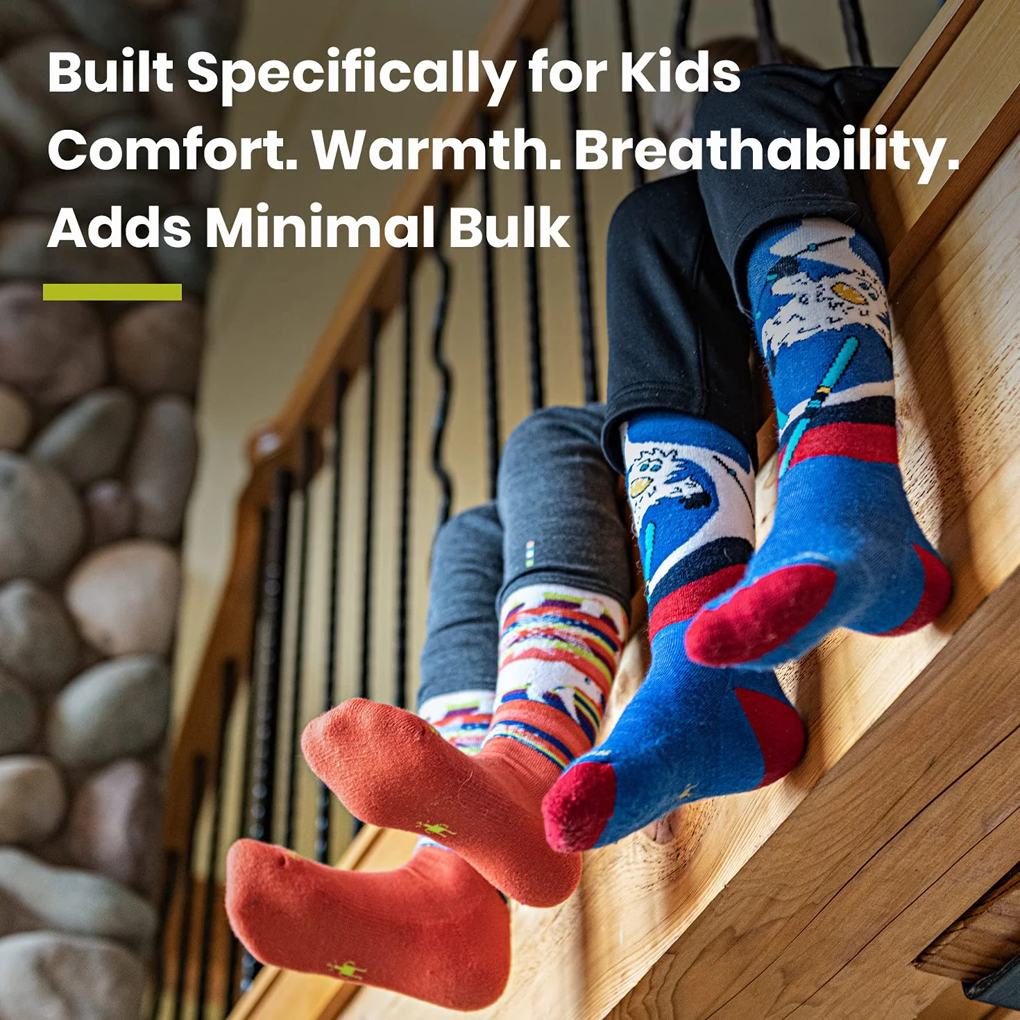 Smartwool Dziecięce skarpety narciarskie z poduszką OTC Uniseks - dzieci Kids' Ski Light Cushion Otc Socks (1 w zestawie)
