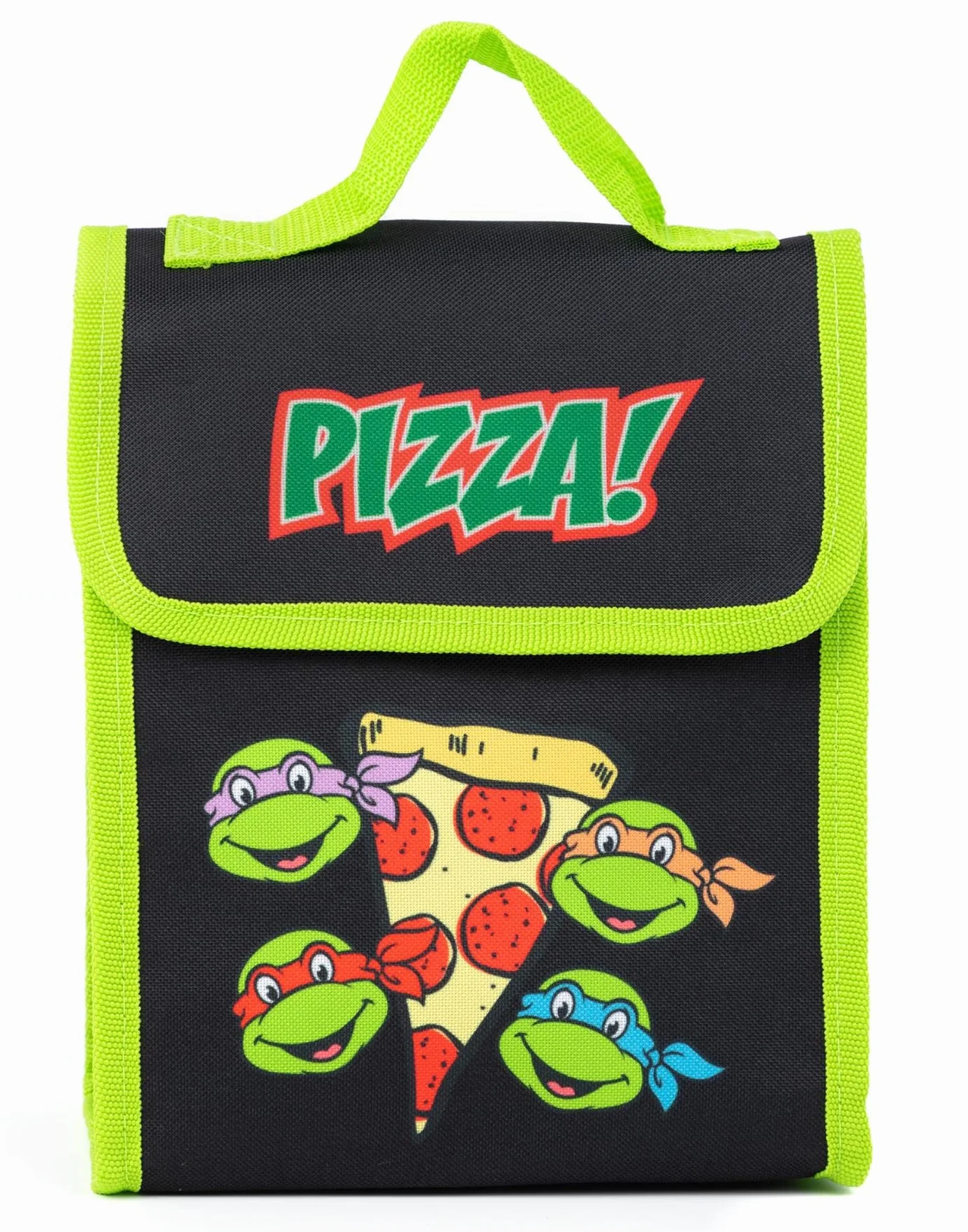 Teenage Mutant Ninja Turtles 4-częściowy zestaw plecaków | Animowani wojownicy Zielony plecak Pizza Torba na lunch Piórnik Butelka wody | TMNT Back to School Torb Prezenty