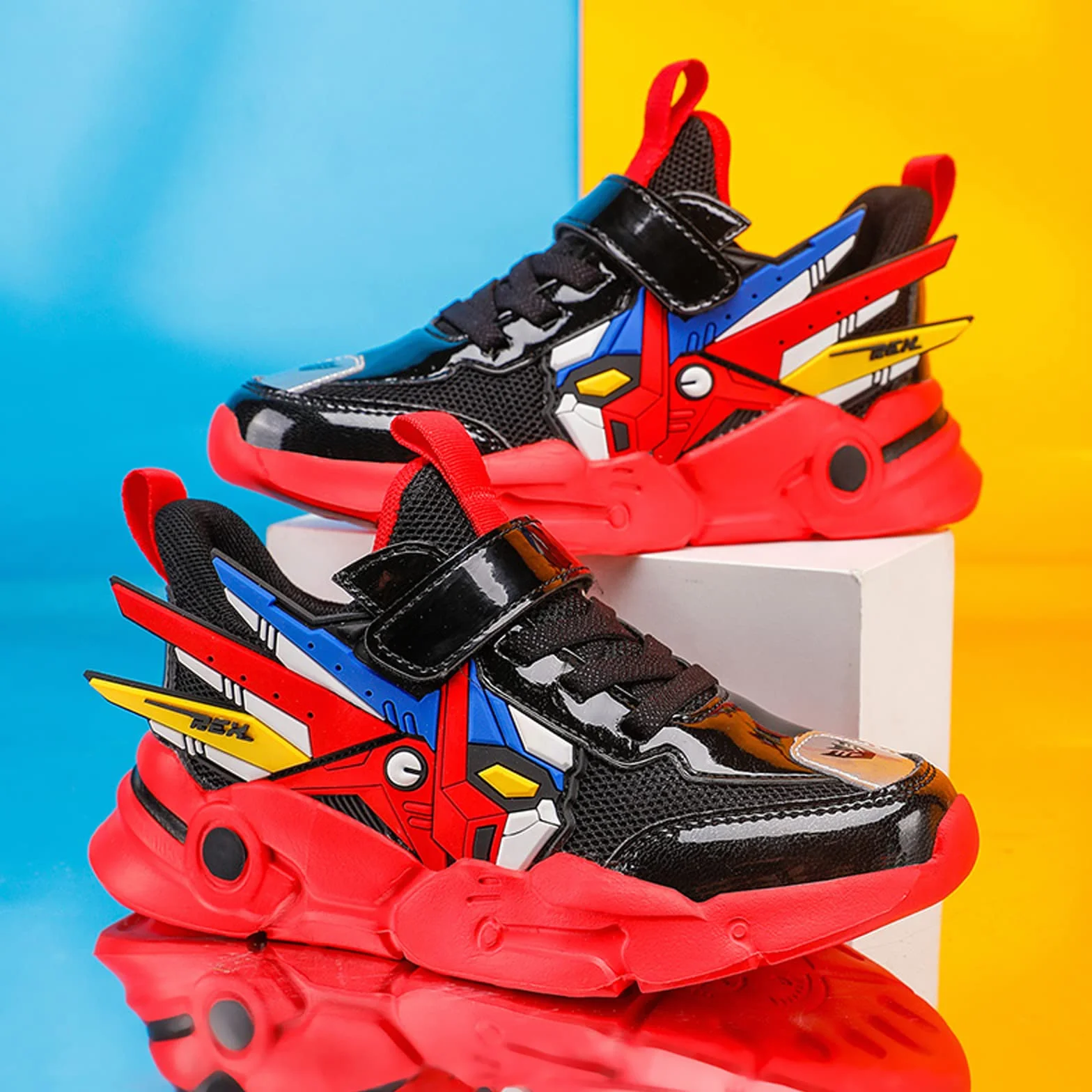 Buty do biegania dla dzieci, trampki, dla chłopców i dziewczynek, lekkie zapięcie na rzepy, buty sportowe, oddychające, siateczkowe, buty rekreacyjne, 27-39