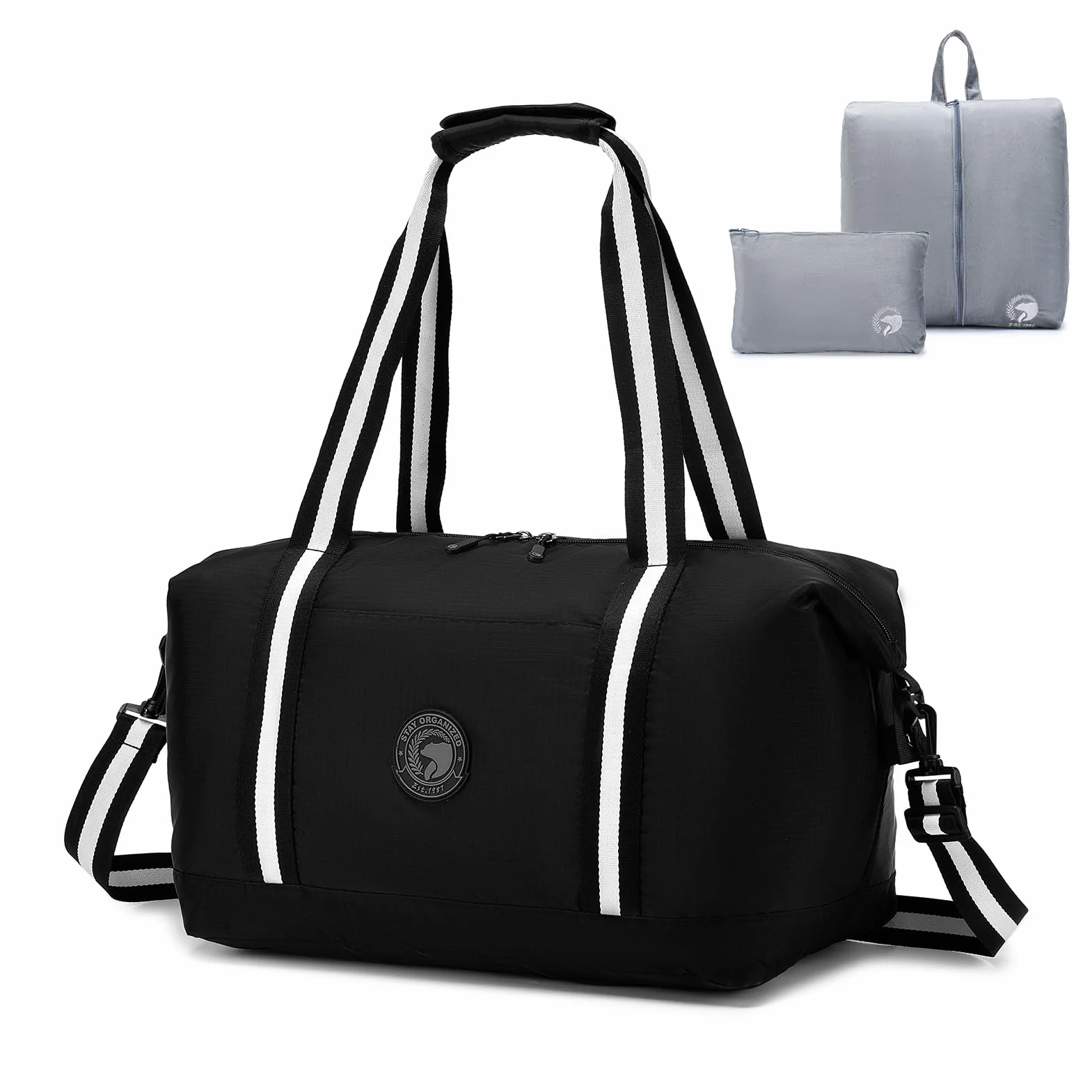 SPAHER Torba Podróżna Bagaż Podręczny 40x30x20 Wizzair Vueling Torba Sportowa Weekendowa Pływacka Wodoodporna Torby Szpitalna Ciążowa Fitness Cabin Duffle Bag dla Kobiet Mężczyźni z Torbą na Buty